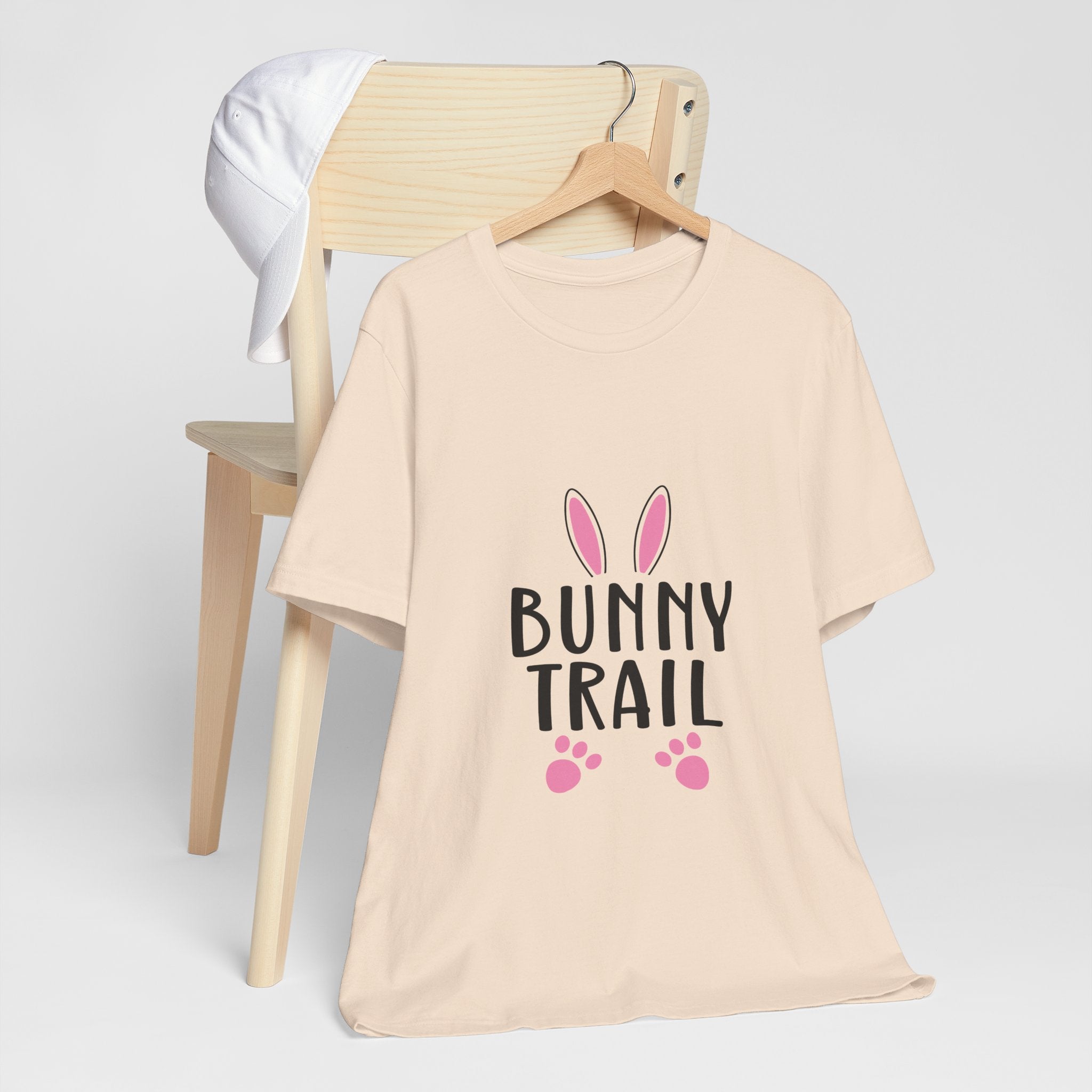Bunny Trail T‑Shirt — Cute Easter Bunny Ears & Paws Tee