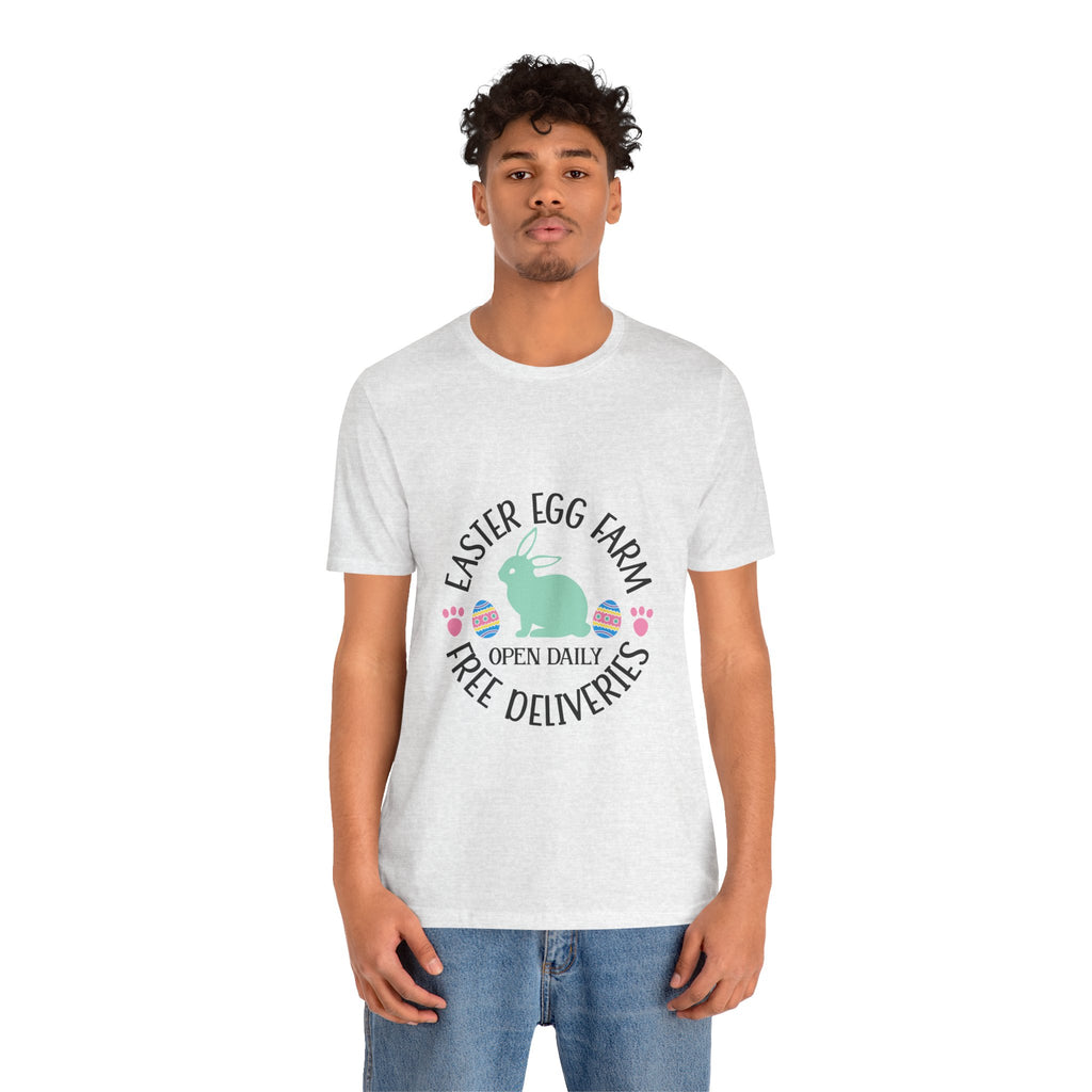 Easter Egg Farm T-Shirt – "Free Deliveries" Bunny Tee