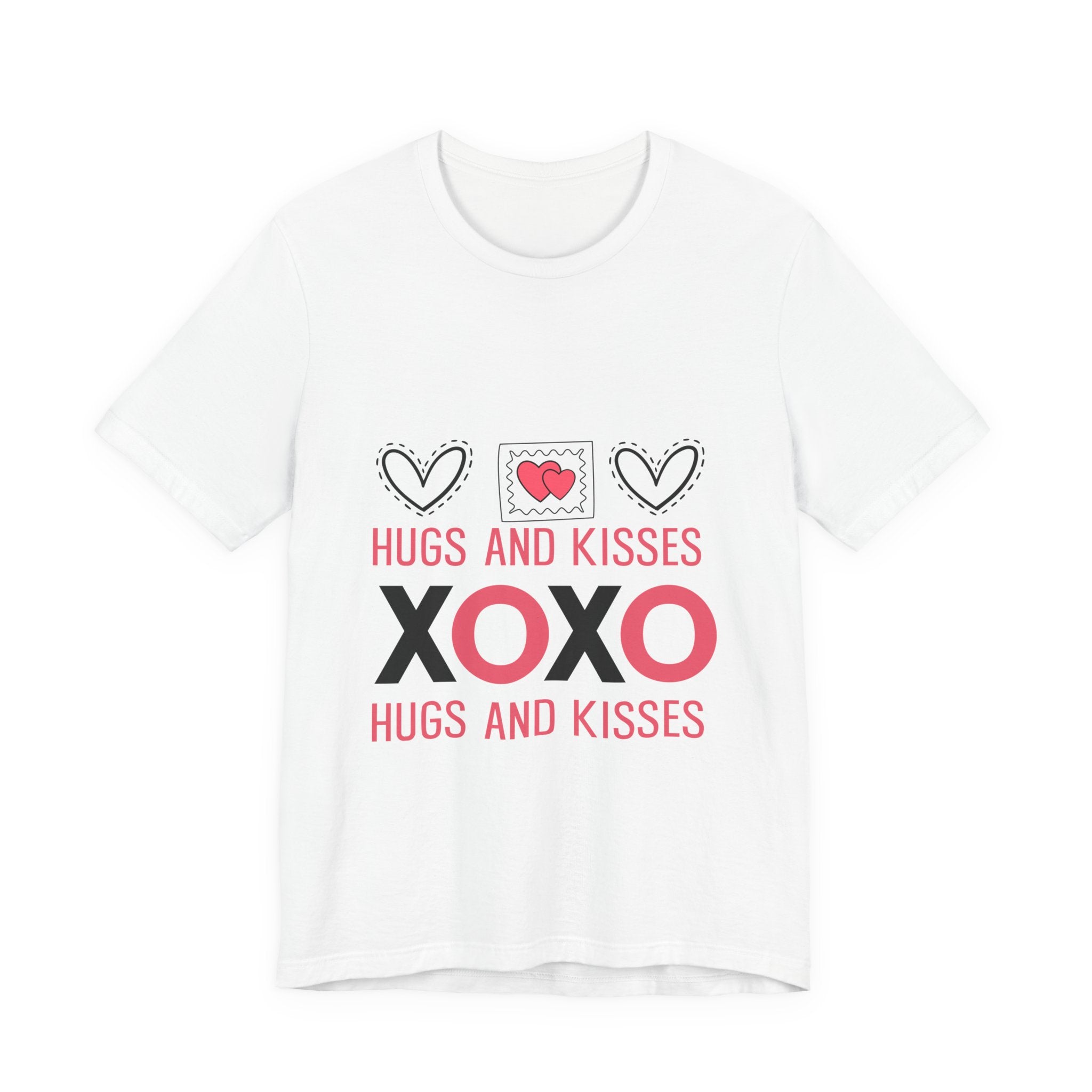 Hugs and Kisses XOXO Tee – Valentine’s Day Heart Graphic T-Shirt