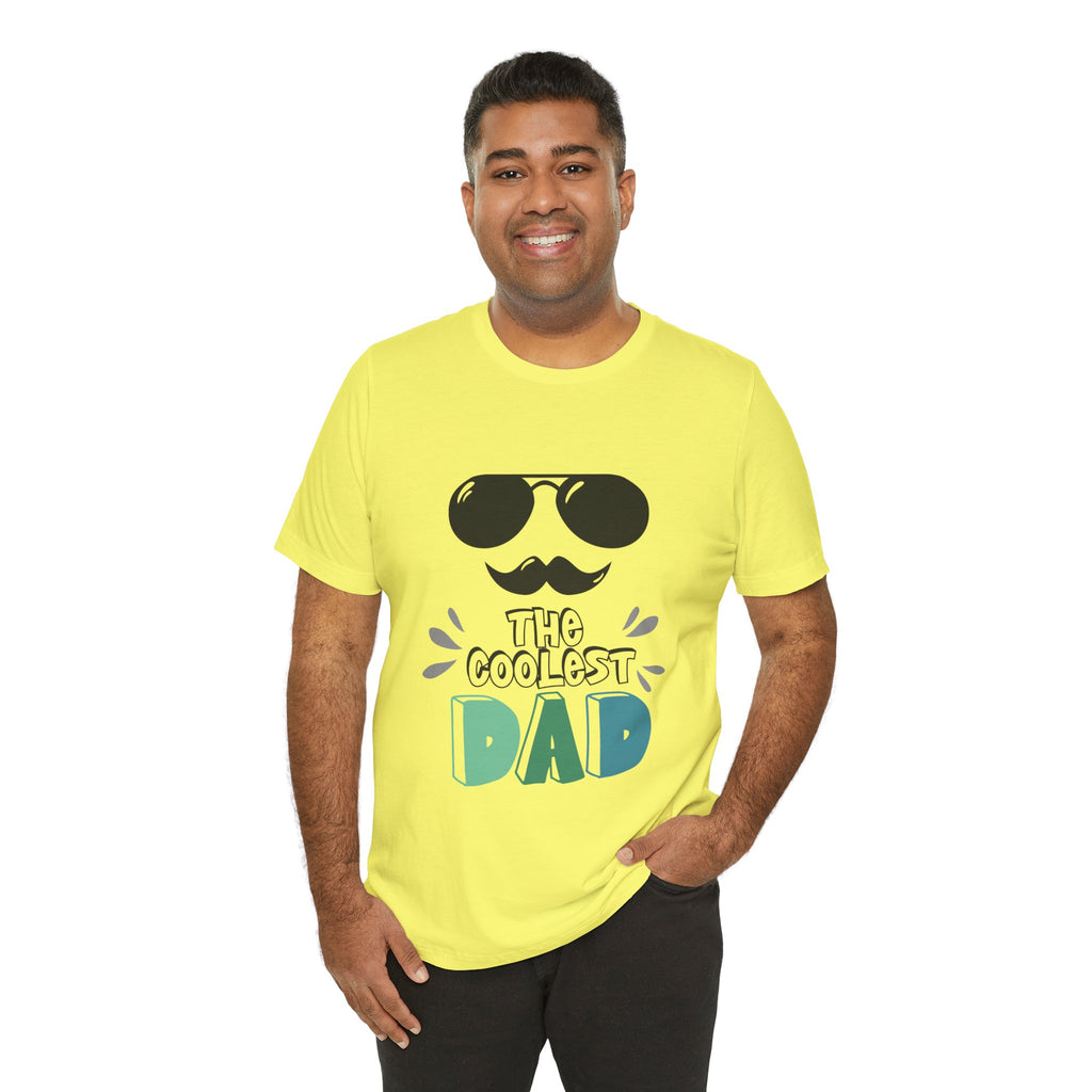 Coolest Dad T-Shirt — Father's Day Sunglasses & Mustache Tee