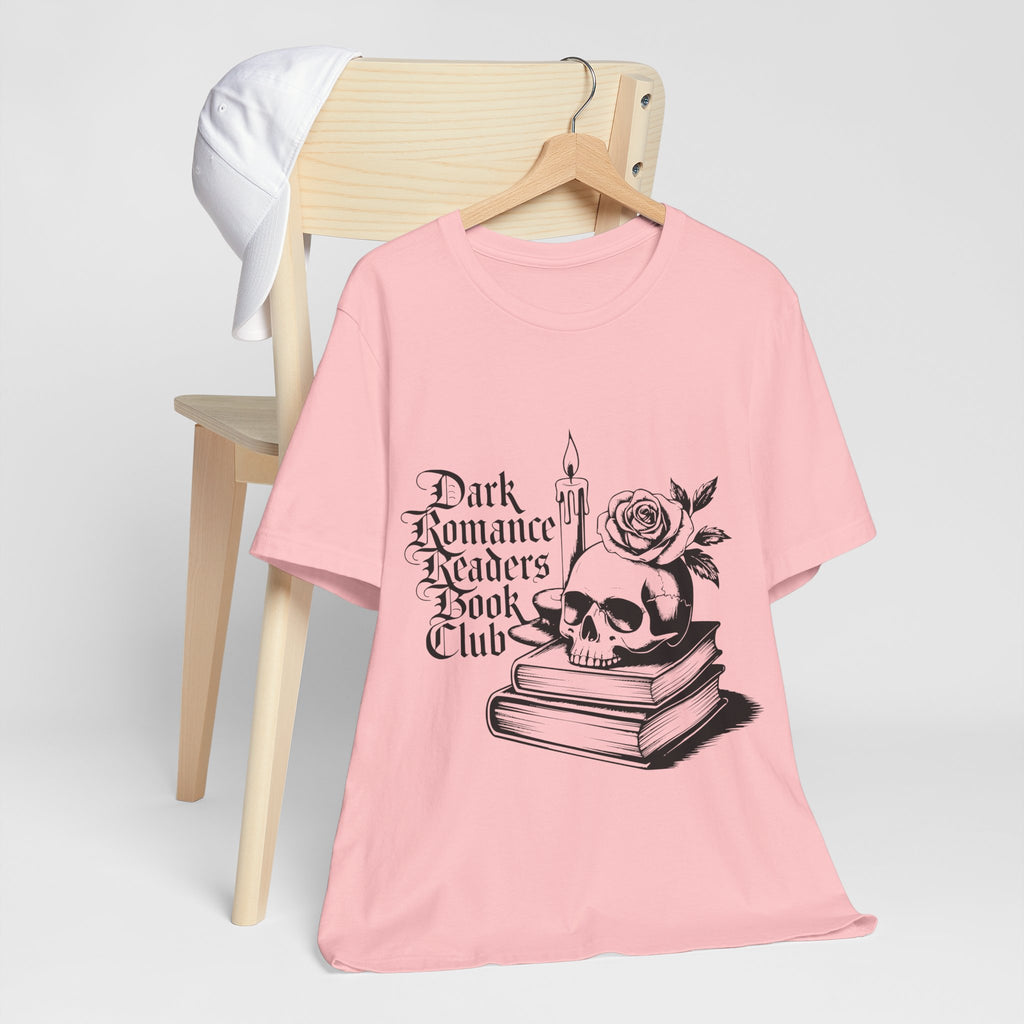 Dark Romance Readers Book Club Tee — Gothic Skull & Rose Booklover Shirt