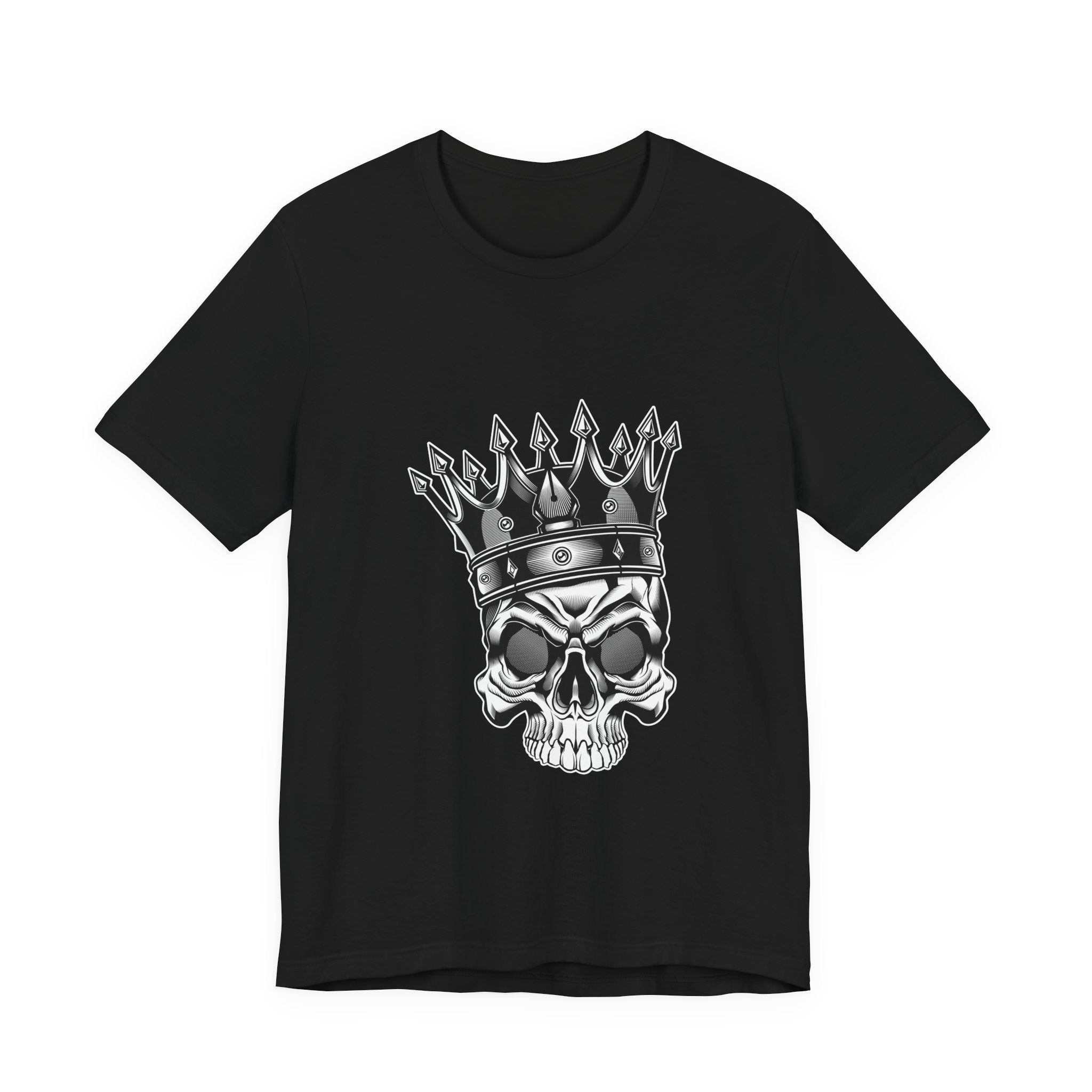 Crowned Skull T‑Shirt — Gothic King Skull Graphic Tee