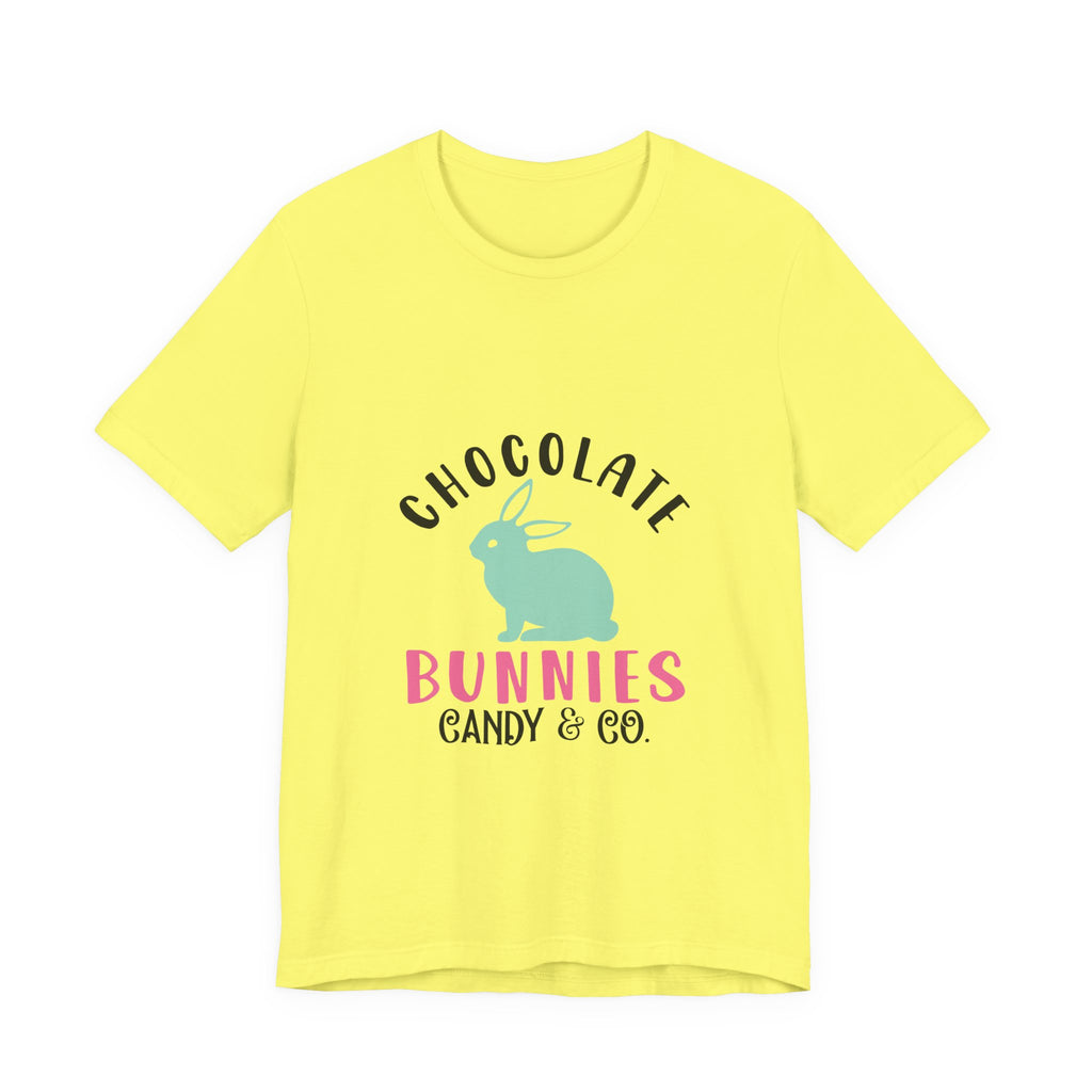 Chocolate Bunnies Tee — Pastel Easter Bunny Candy Shop Shirt