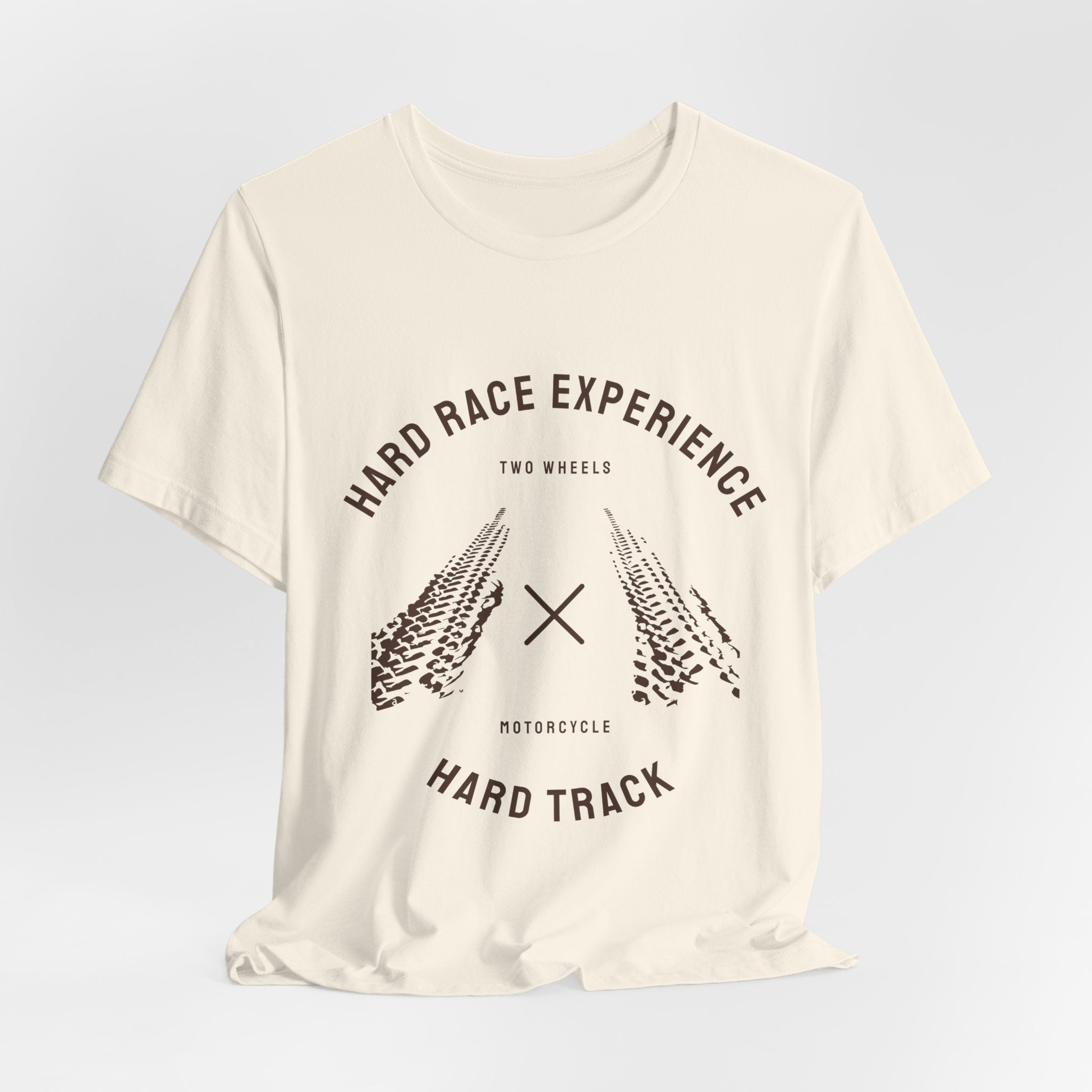 T-Shirt — "Hard Race Experience" Motorcycle Track Racing Tee