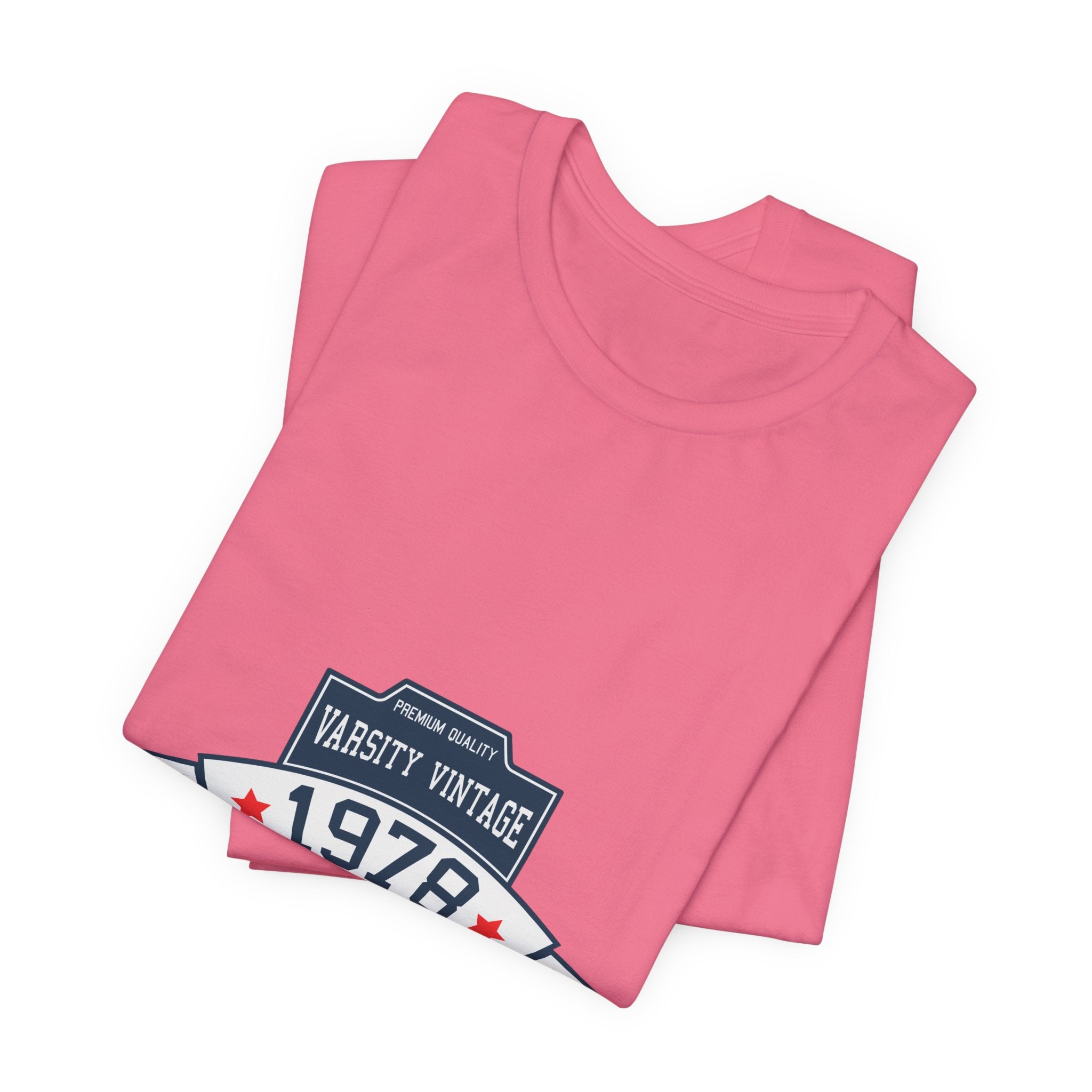 1978 Varsity Vintage Tee — Retro Custom Year Birthday Shirt
