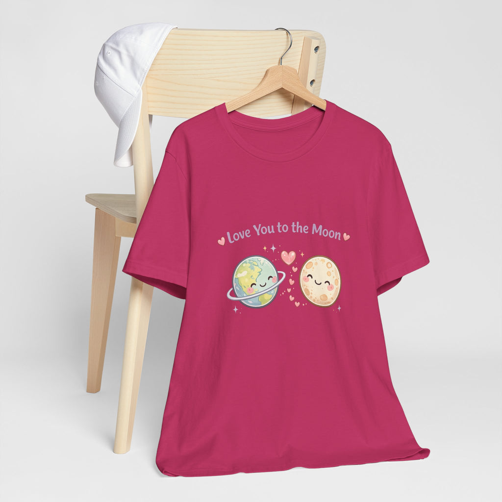 Love You to the Moon T-Shirt — Cute Planet & Moon Couple Tee