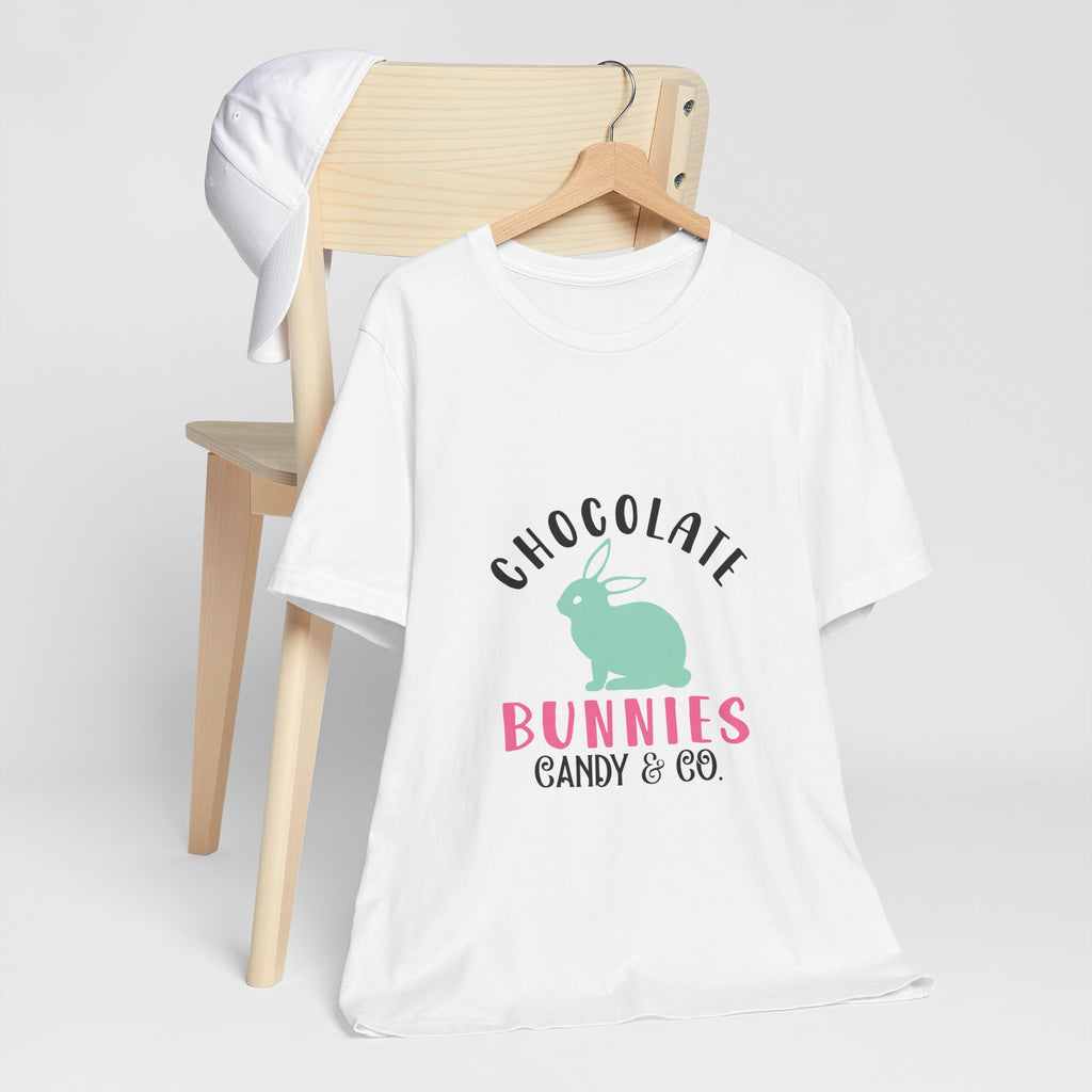 Chocolate Bunnies Tee — Pastel Easter Bunny Candy Shop Shirt