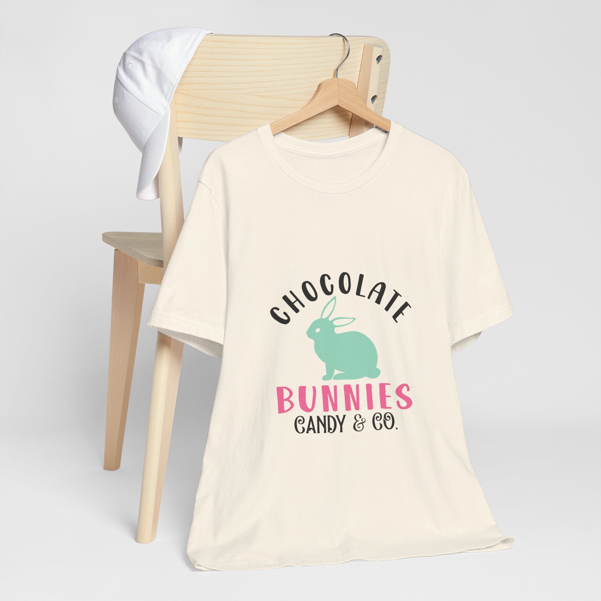 Chocolate Bunnies Tee — Pastel Easter Bunny Candy Shop Shirt
