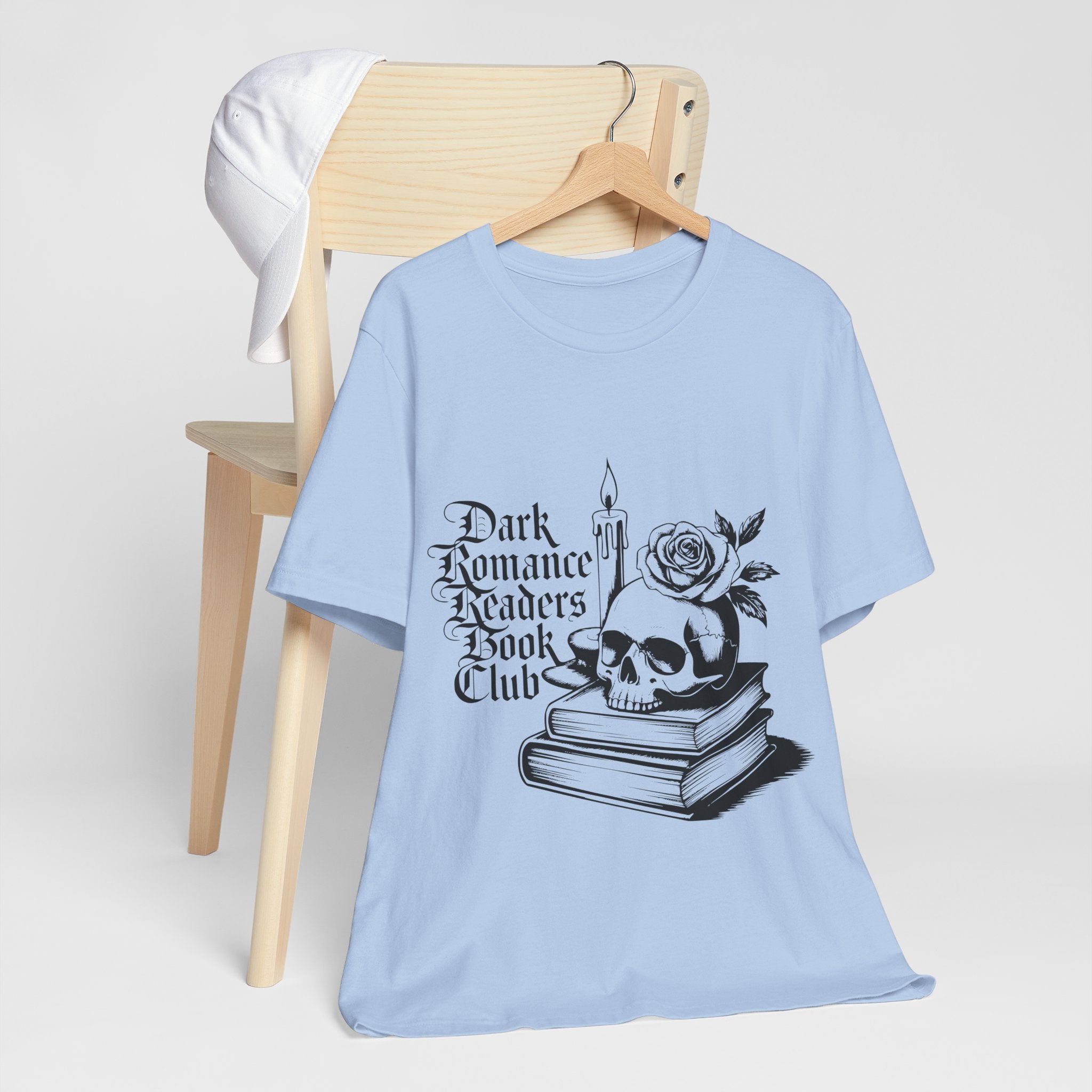 Dark Romance Readers Book Club Tee — Gothic Skull & Rose Booklover Shirt