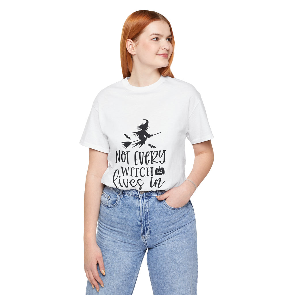 Witch T-Shirt "Not Every Witch Lives in Salem" – Halloween Witchy Graphic Tee