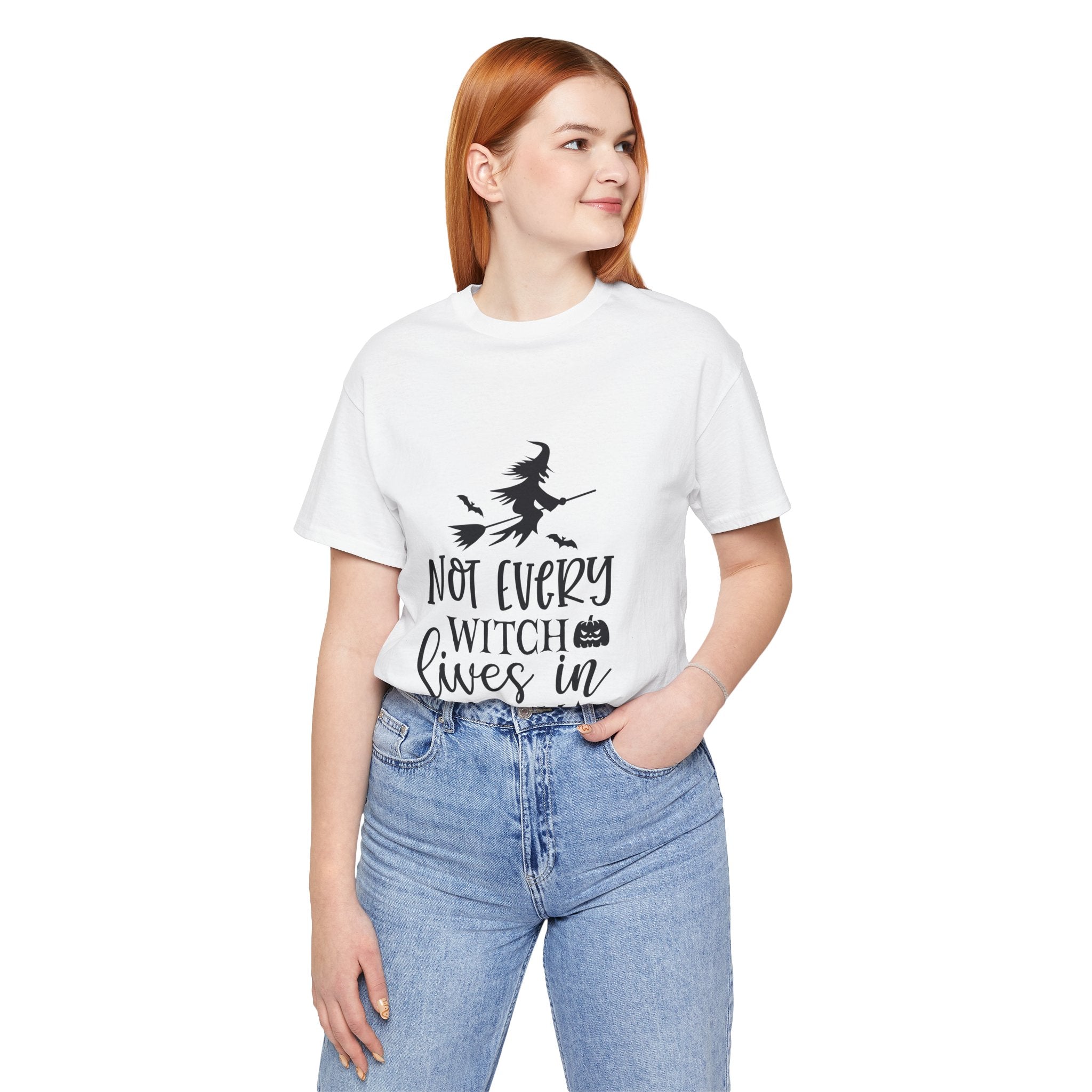 Witch T-Shirt "Not Every Witch Lives in Salem" – Halloween Witchy Graphic Tee