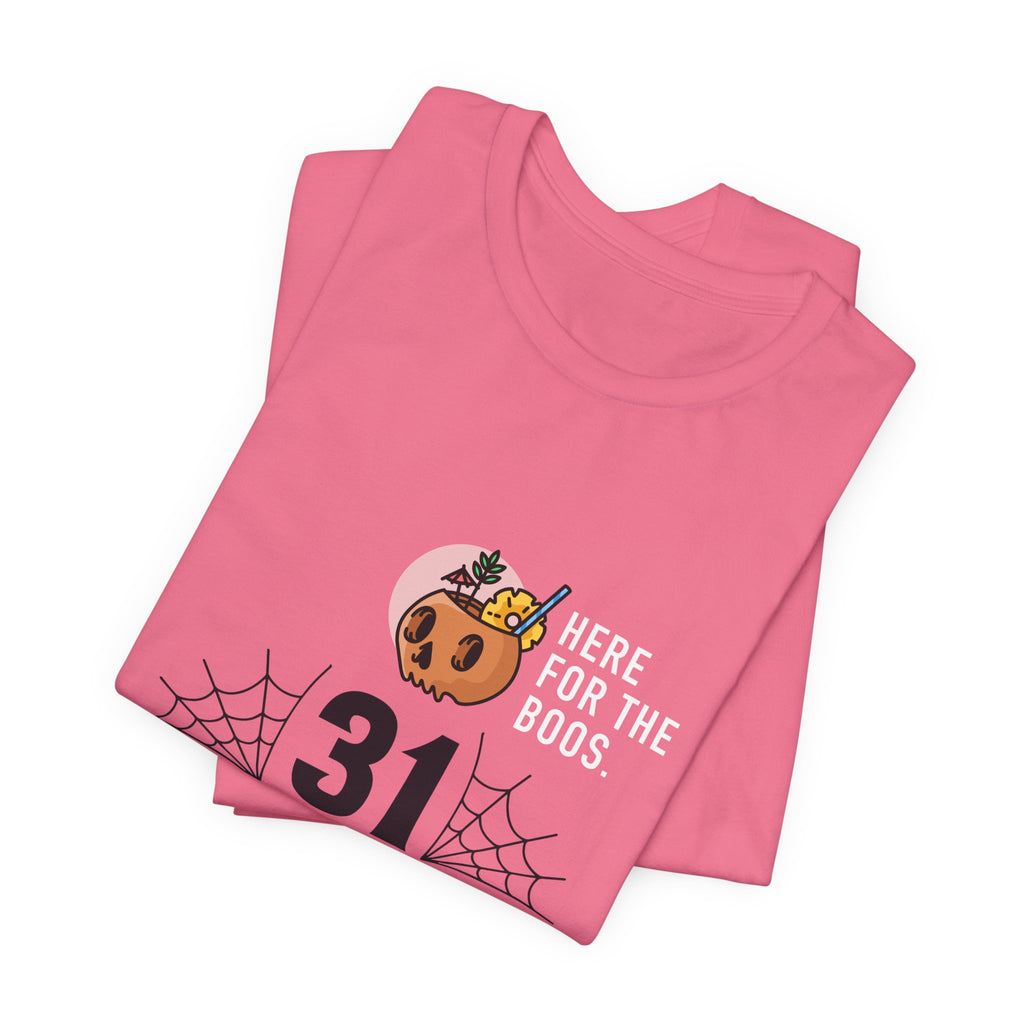 Halloween Tee — "Here for the Boos" 31 October Pumpkin Shirt