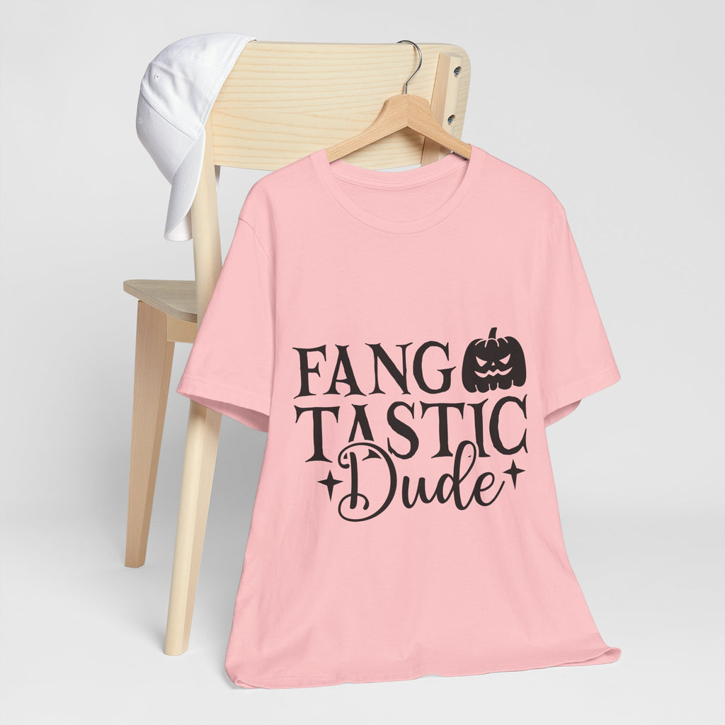 Fangtastic Dude Halloween Tee — Funny Pumpkin Vampire Graphic T-Shirt