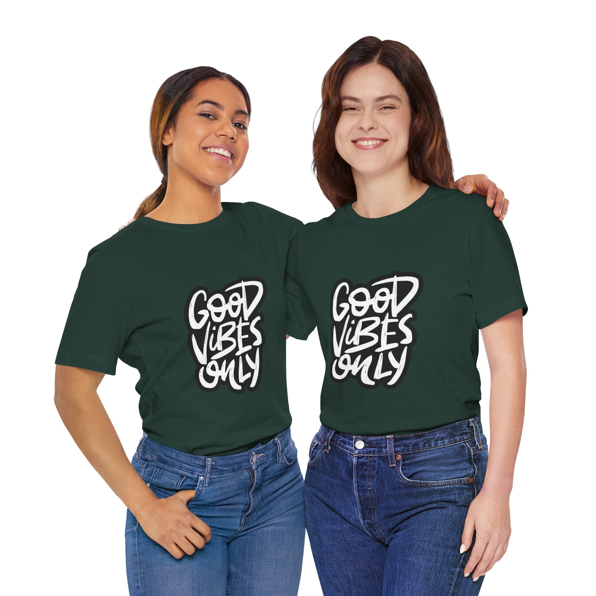 Good Vibes Only T-Shirt — Handlettered Positive Message Tee