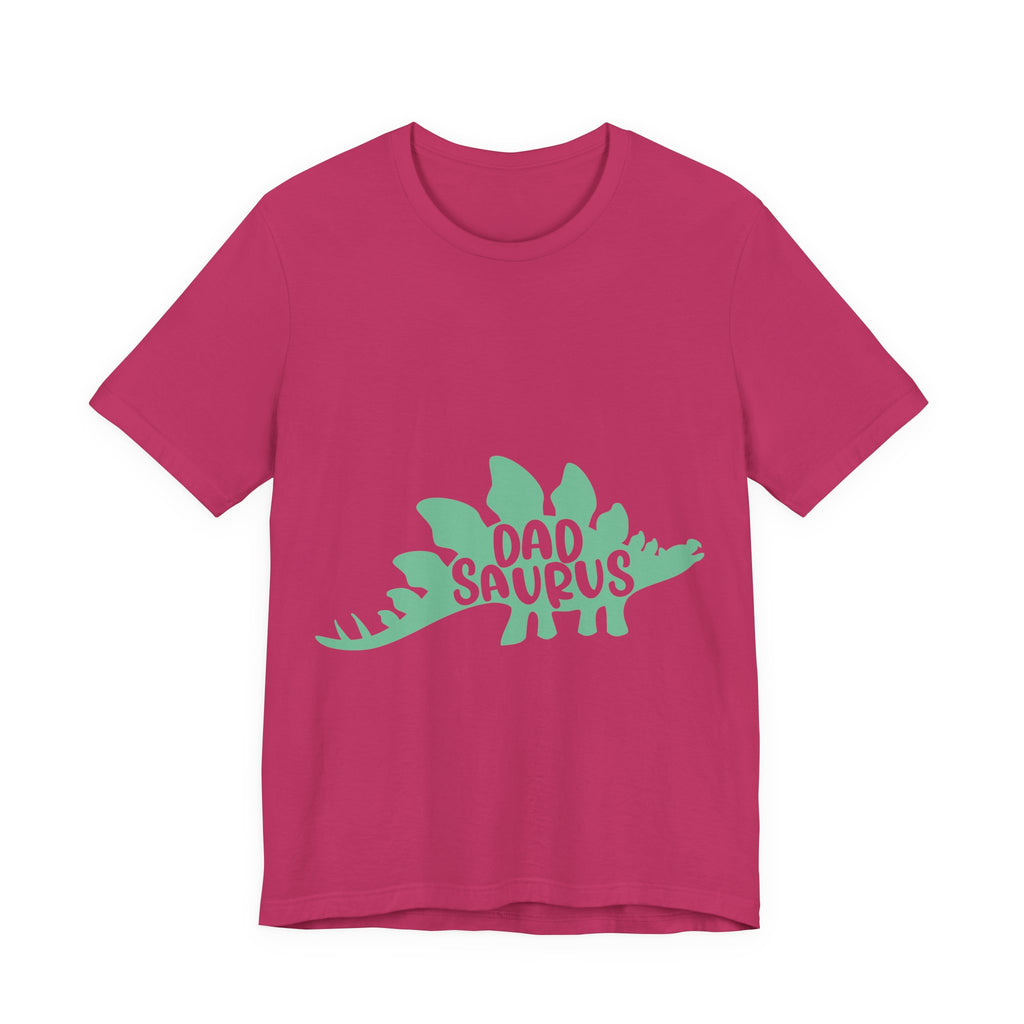 Dadsaurus T‑Shirt — 'Dadsaurus' Stegosaurus Tee for Fathers, Father’s Day Gift