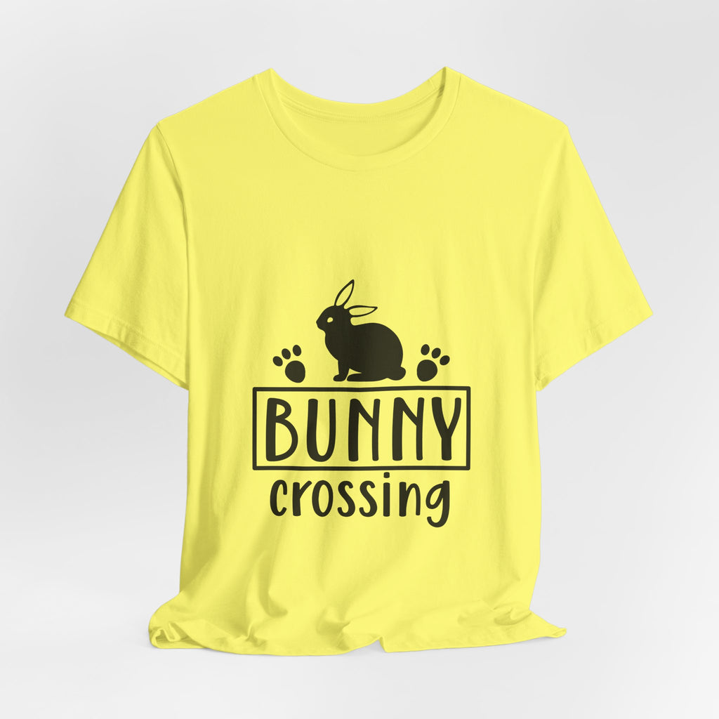 Bunny Crossing T‑Shirt — Cute Rabbit Graphic Tee for Easter & Animal Lovers