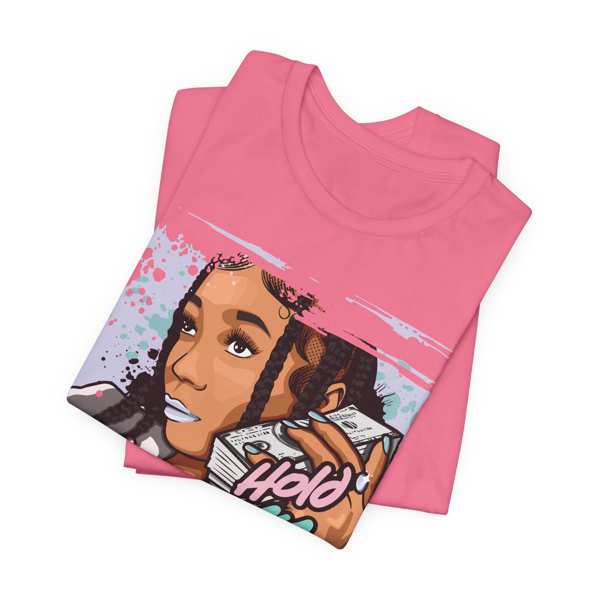 T‑Shirt — Comic Girl 'Hold My Own Sss' Graphic Tee