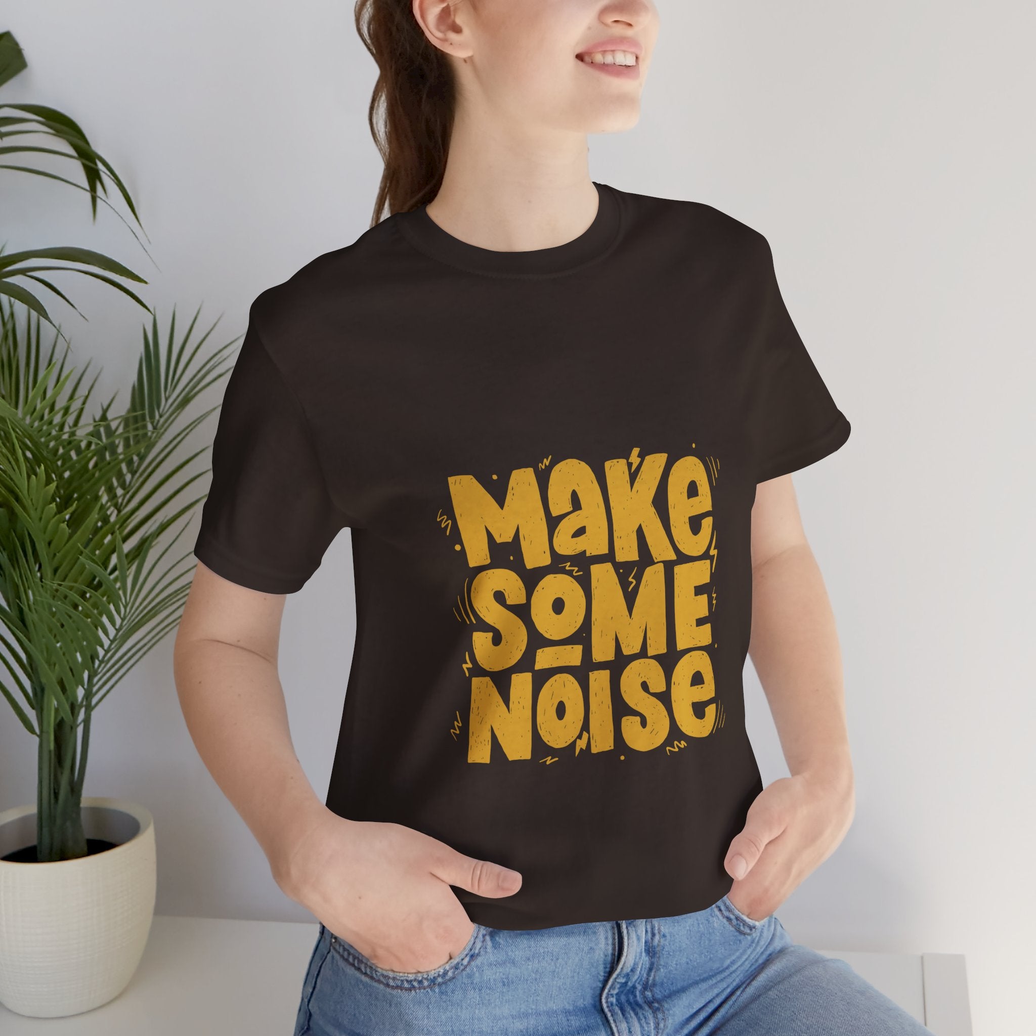 Make Some Noise T‑Shirt — Retro Bold Graphic Tee