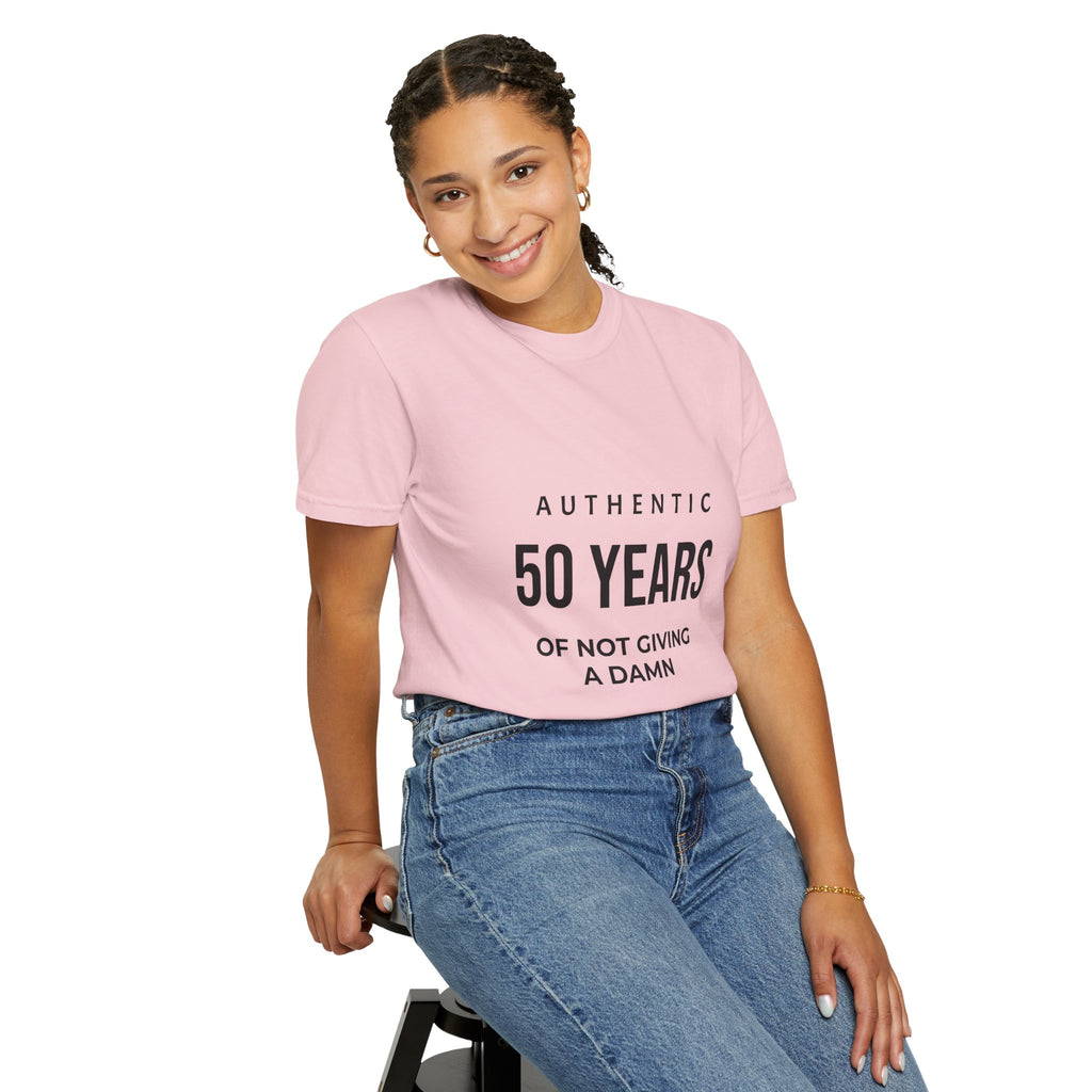 50 Years of Not Giving a Damn T-Shirt — Funny 50th Birthday Tee