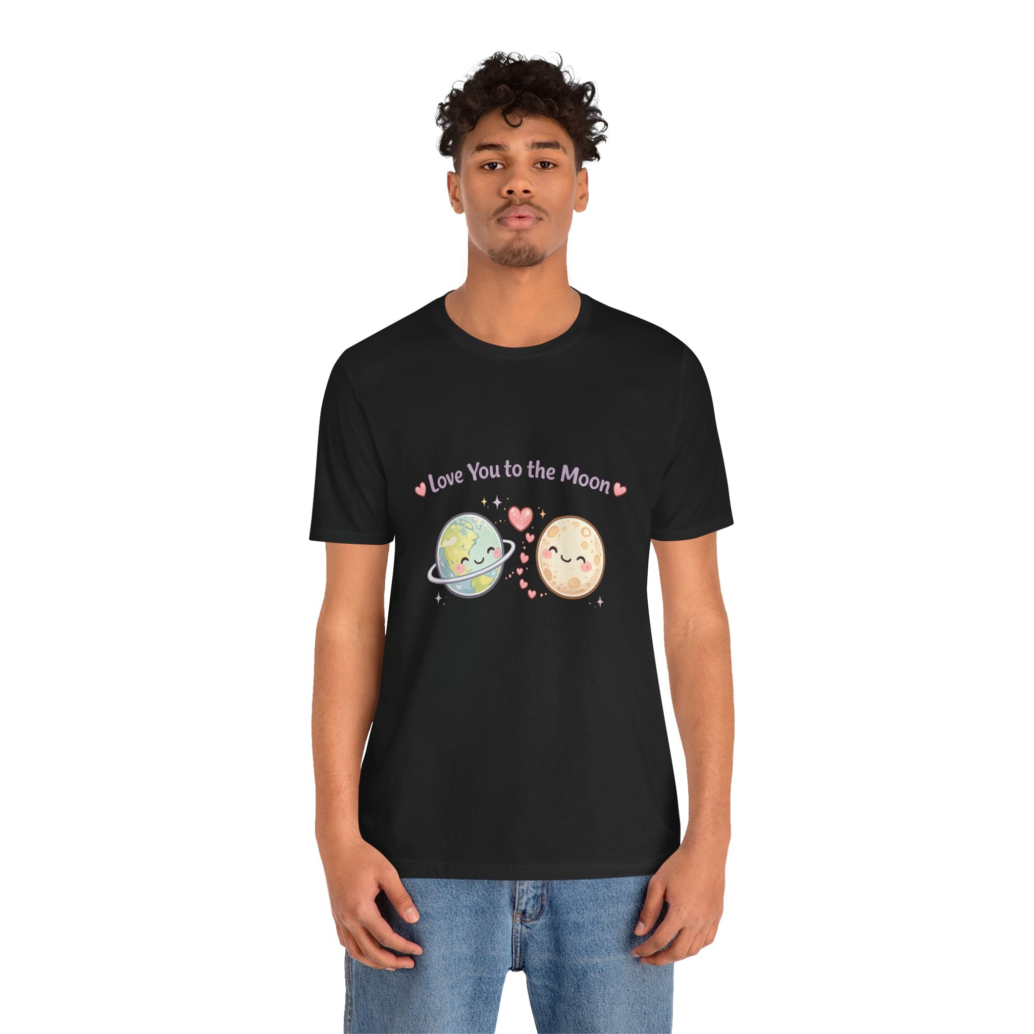 Love You to the Moon T-Shirt — Cute Planet & Moon Couple Tee