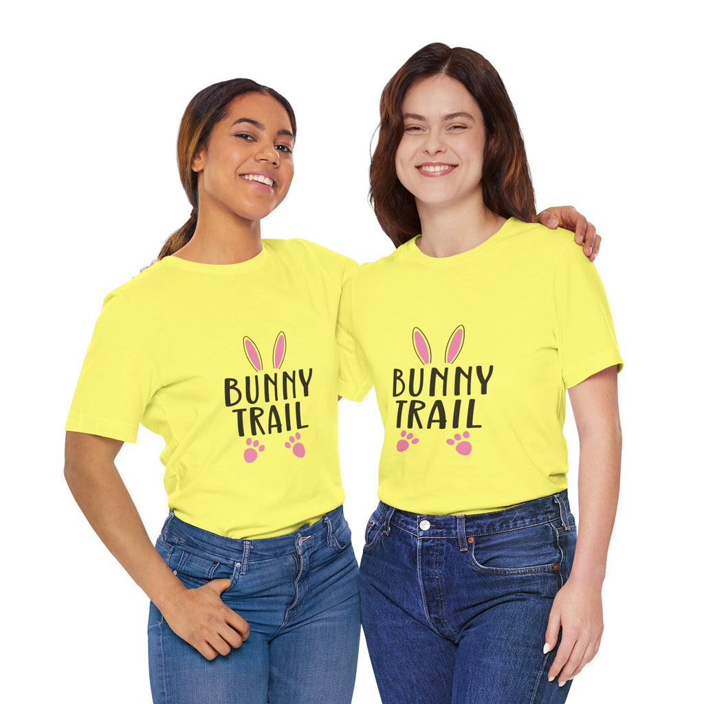 Bunny Trail T‑Shirt — Cute Easter Bunny Ears & Paws Tee