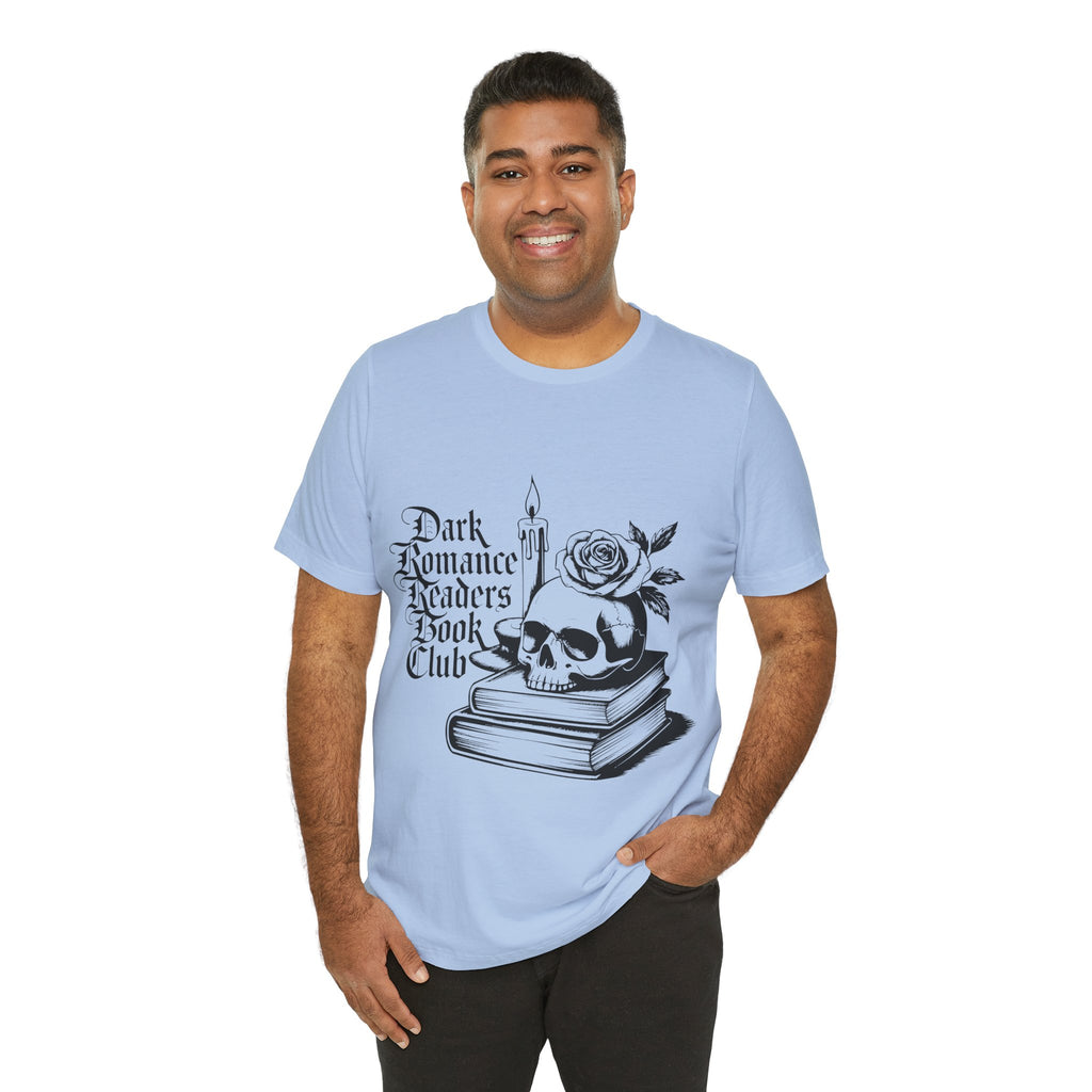 Dark Romance Readers Book Club Tee — Gothic Skull & Rose Booklover Shirt