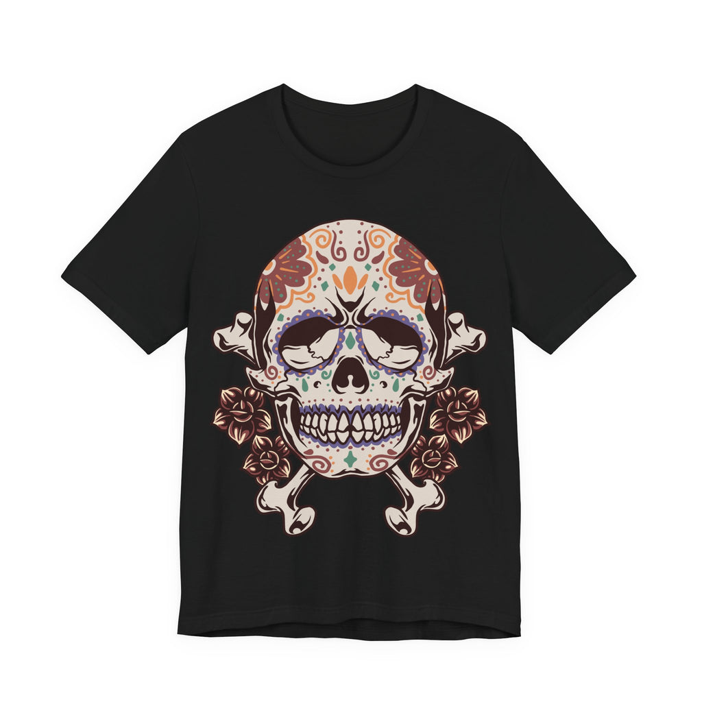 Sugar Skull Tee — Floral Day of the Dead Skull T-Shirt