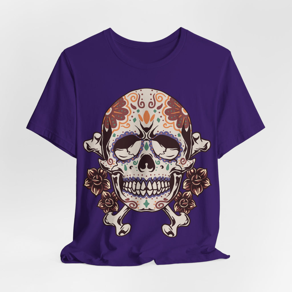 Sugar Skull Tee — Floral Day of the Dead Skull T-Shirt