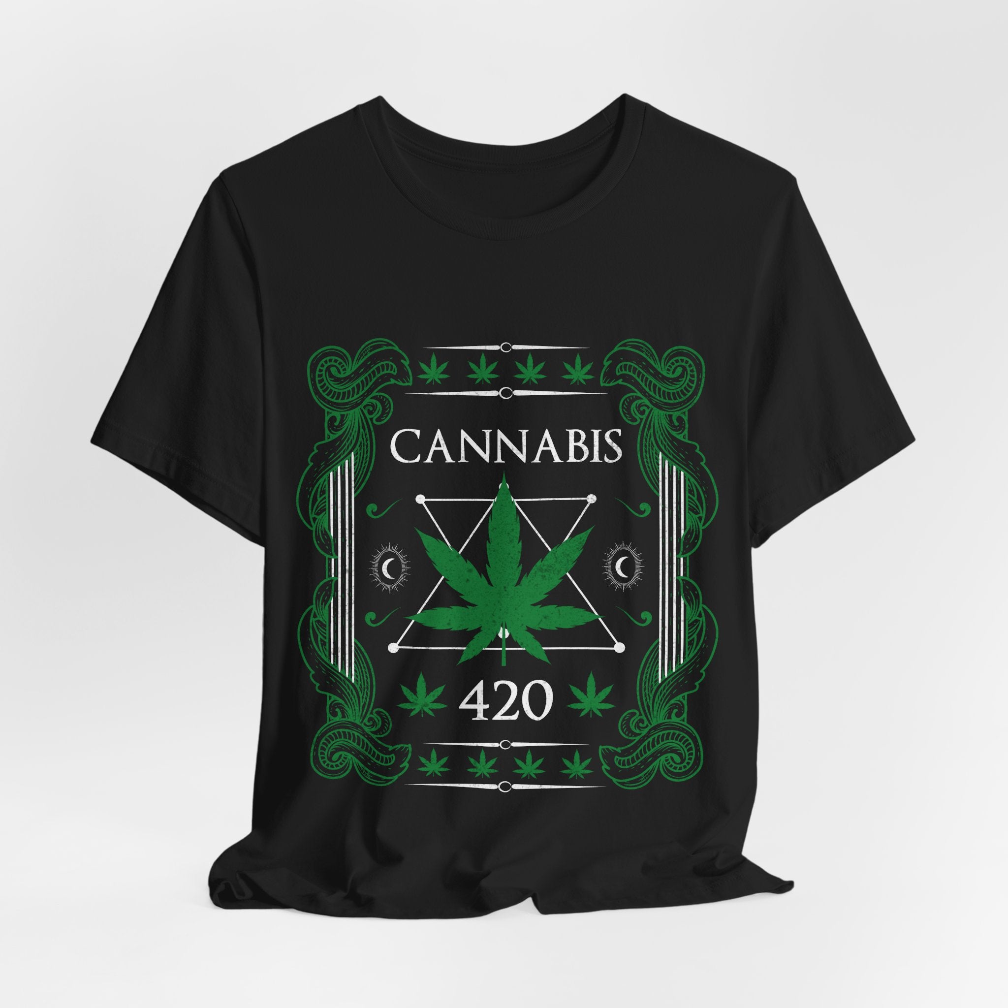 Cannabis 420 T-Shirt — Green Leaf Graphic Tee