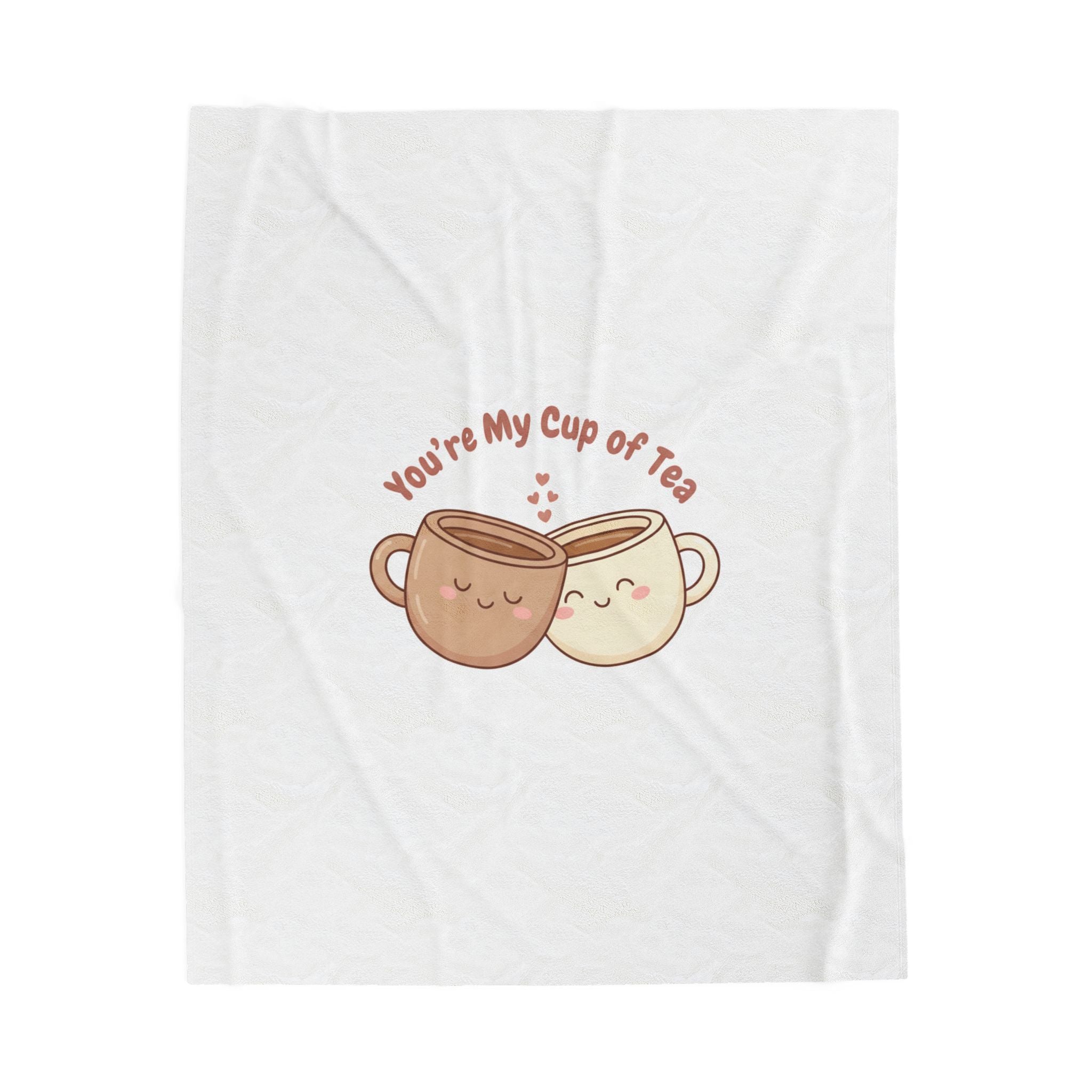 You’re My Cup of Tea Blanket | Cozy Tea Pun, Cute Food Doodle