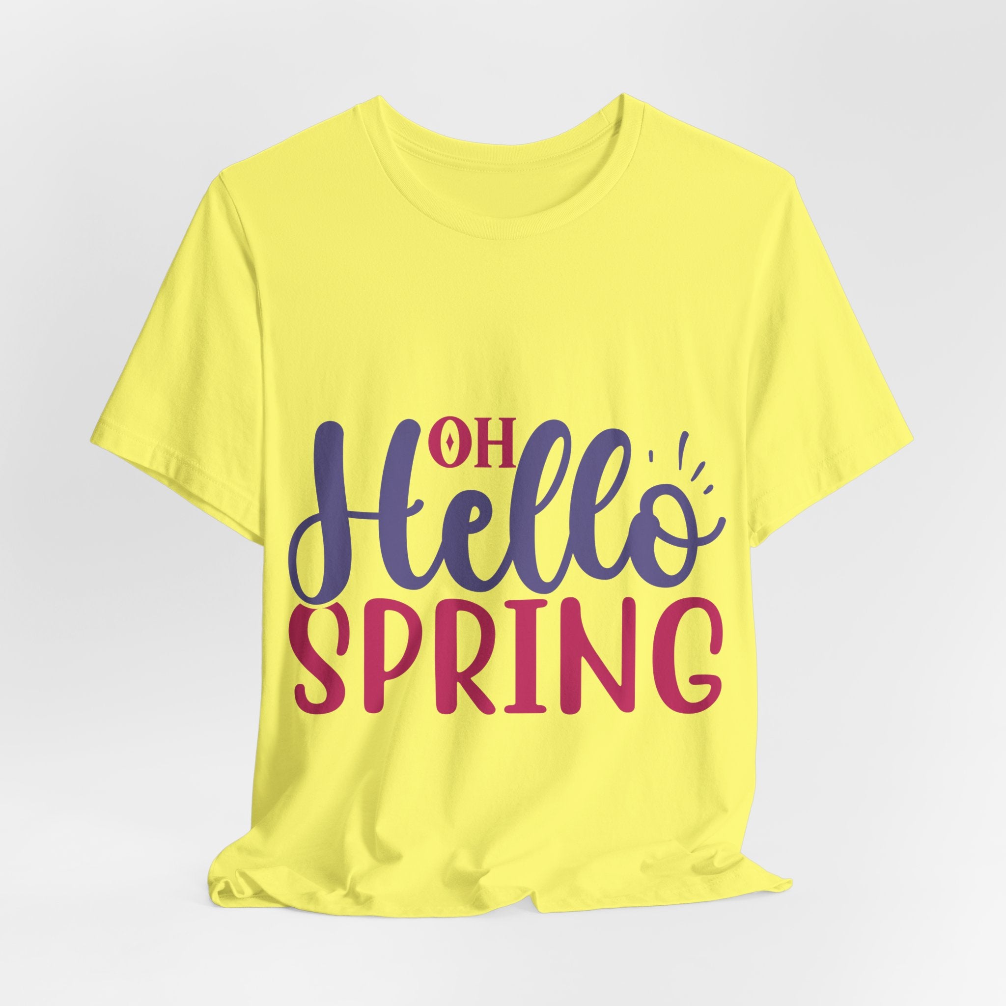 Hello Spring T-Shirt – "Oh Hello Spring" Colorful Graphic Tee for Springtime