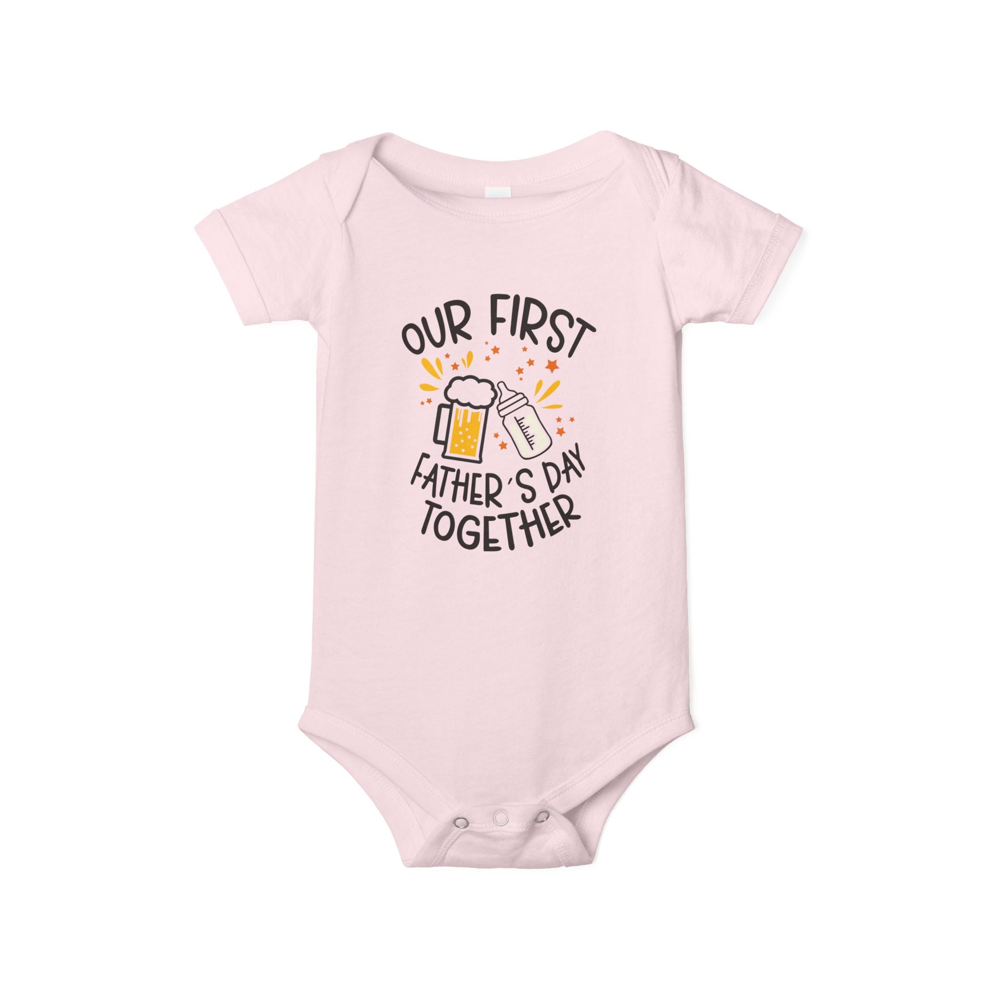Infant One Piece — "Our First Father’s Day Together" Baby Bodysuit