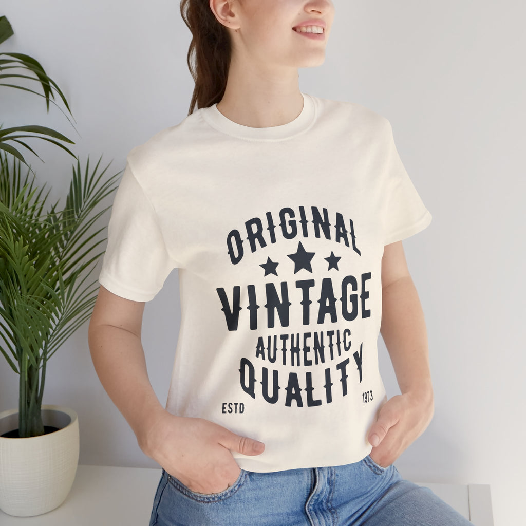 Vintage Graphic Tee – "Original Vintage Authentic Quality" Short Sleeve Shirt