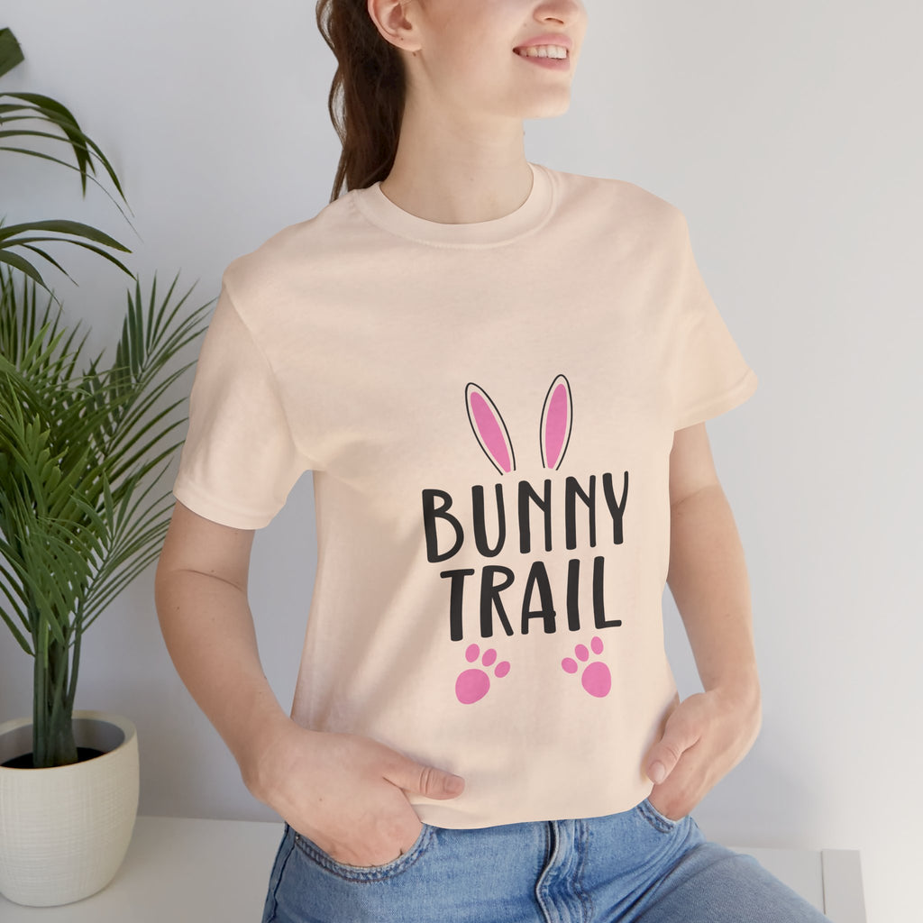 Bunny Trail T‑Shirt — Cute Easter Bunny Ears & Paws Tee