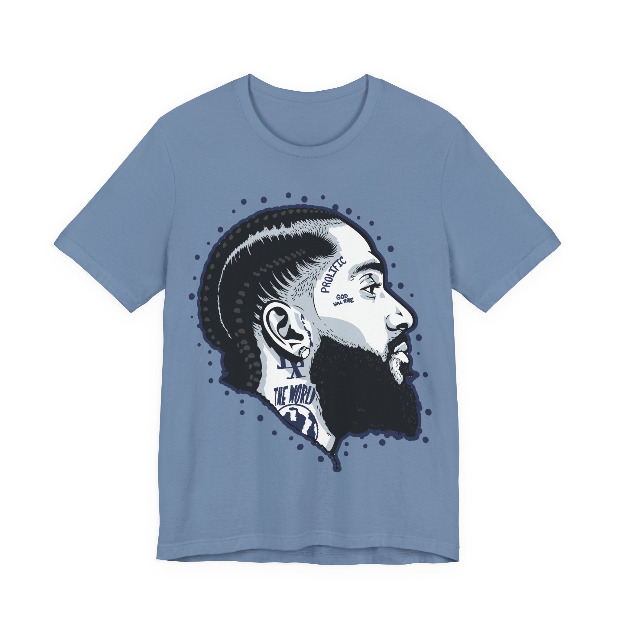 Graphic Tee — Black Profile Portrait Illustration T-Shirt