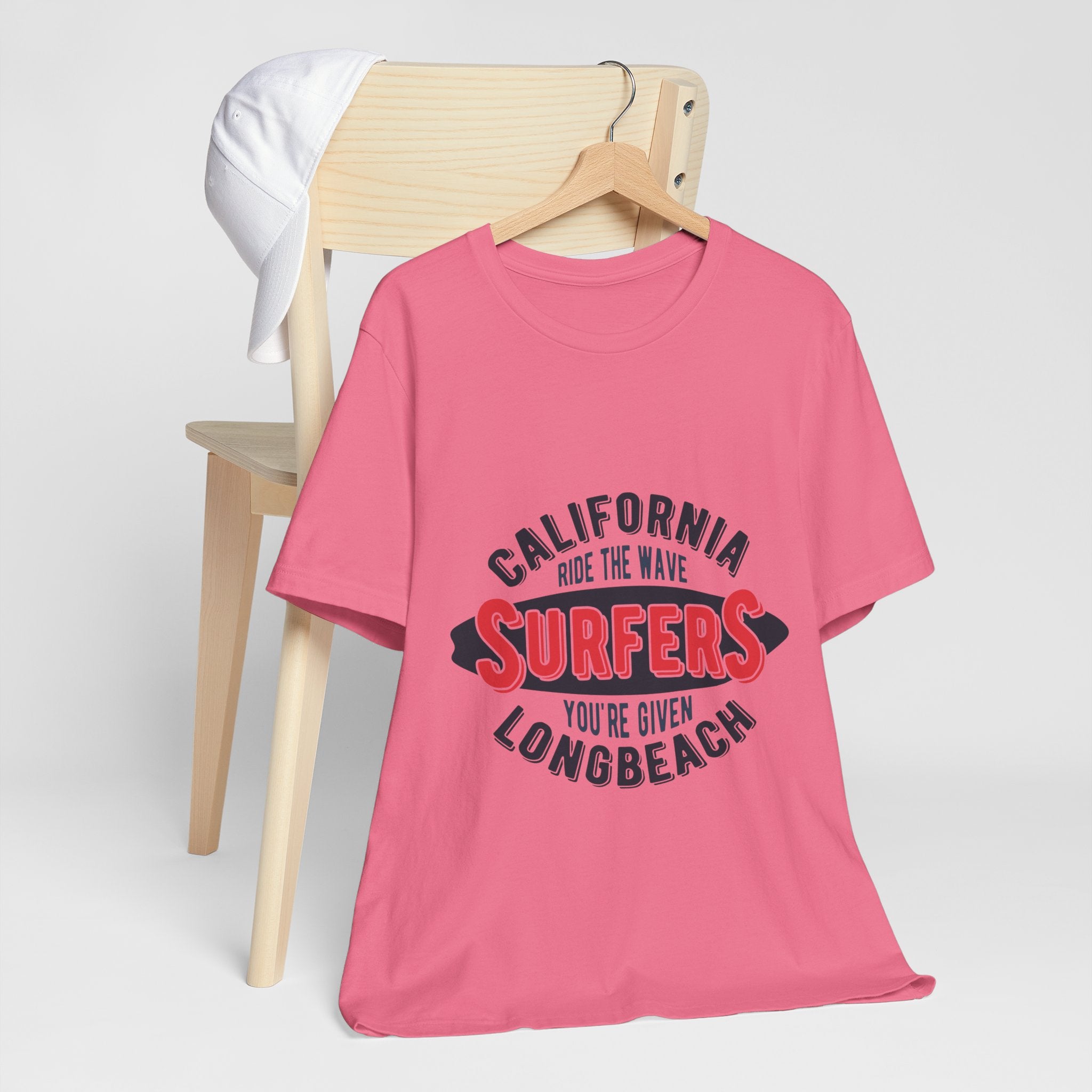 California Surfers Long Beach Tee — "Ride the Wave" Short Sleeve Shirt