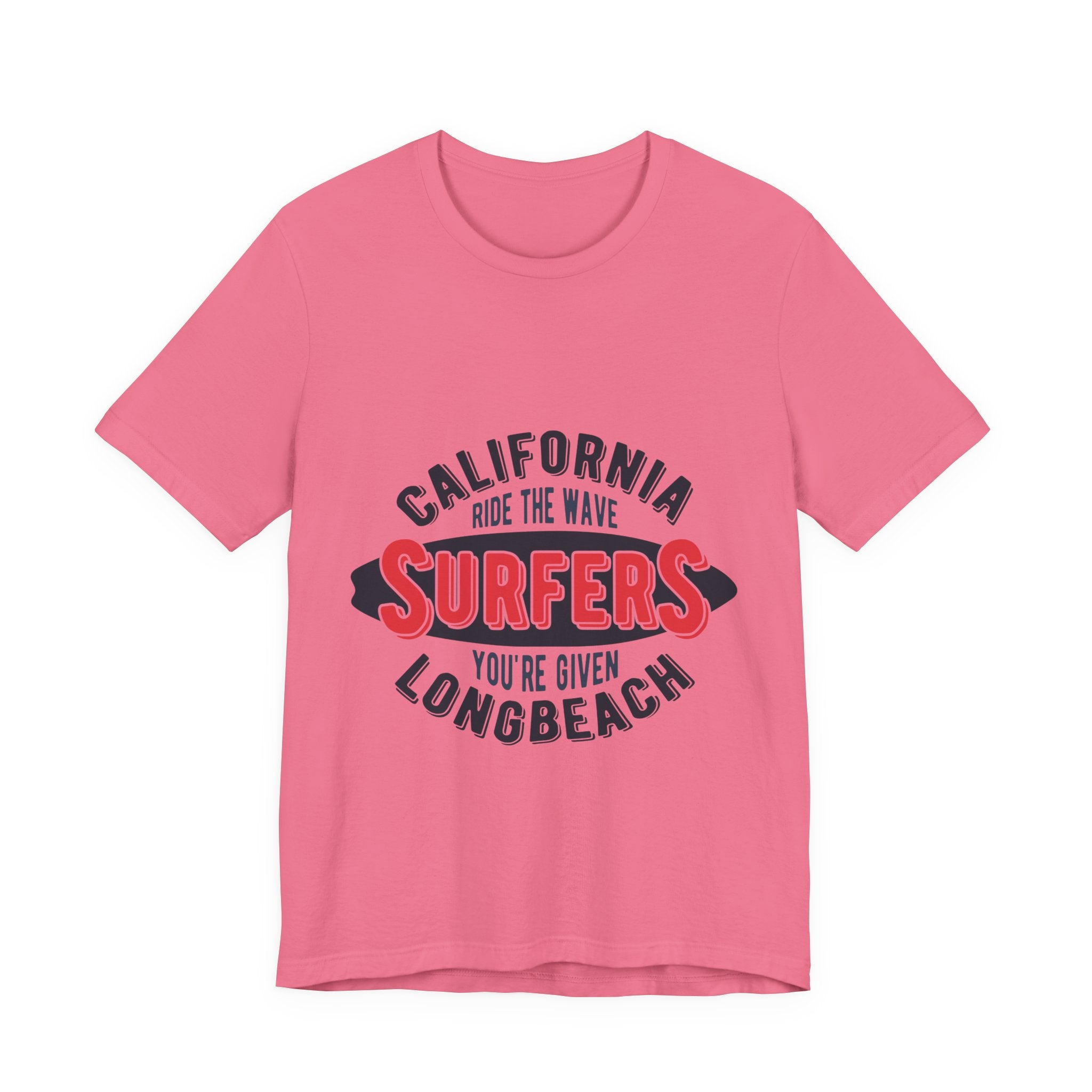 California Surfers Long Beach Tee — "Ride the Wave" Short Sleeve Shirt