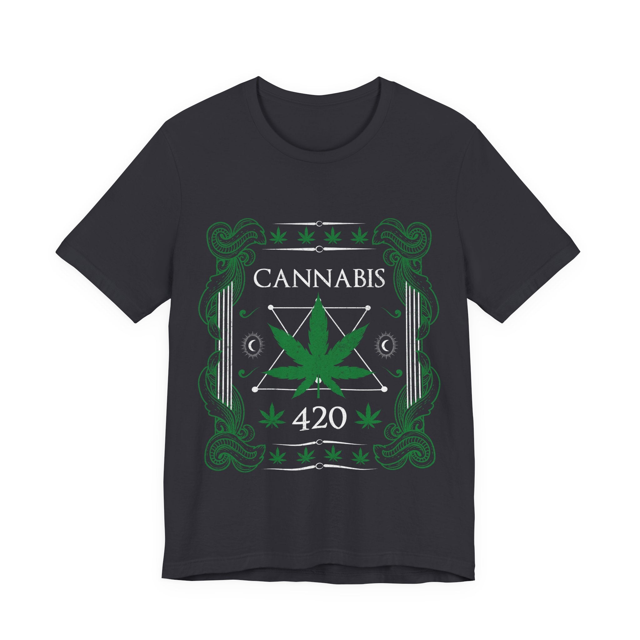 Cannabis 420 T-Shirt — Green Leaf Graphic Tee