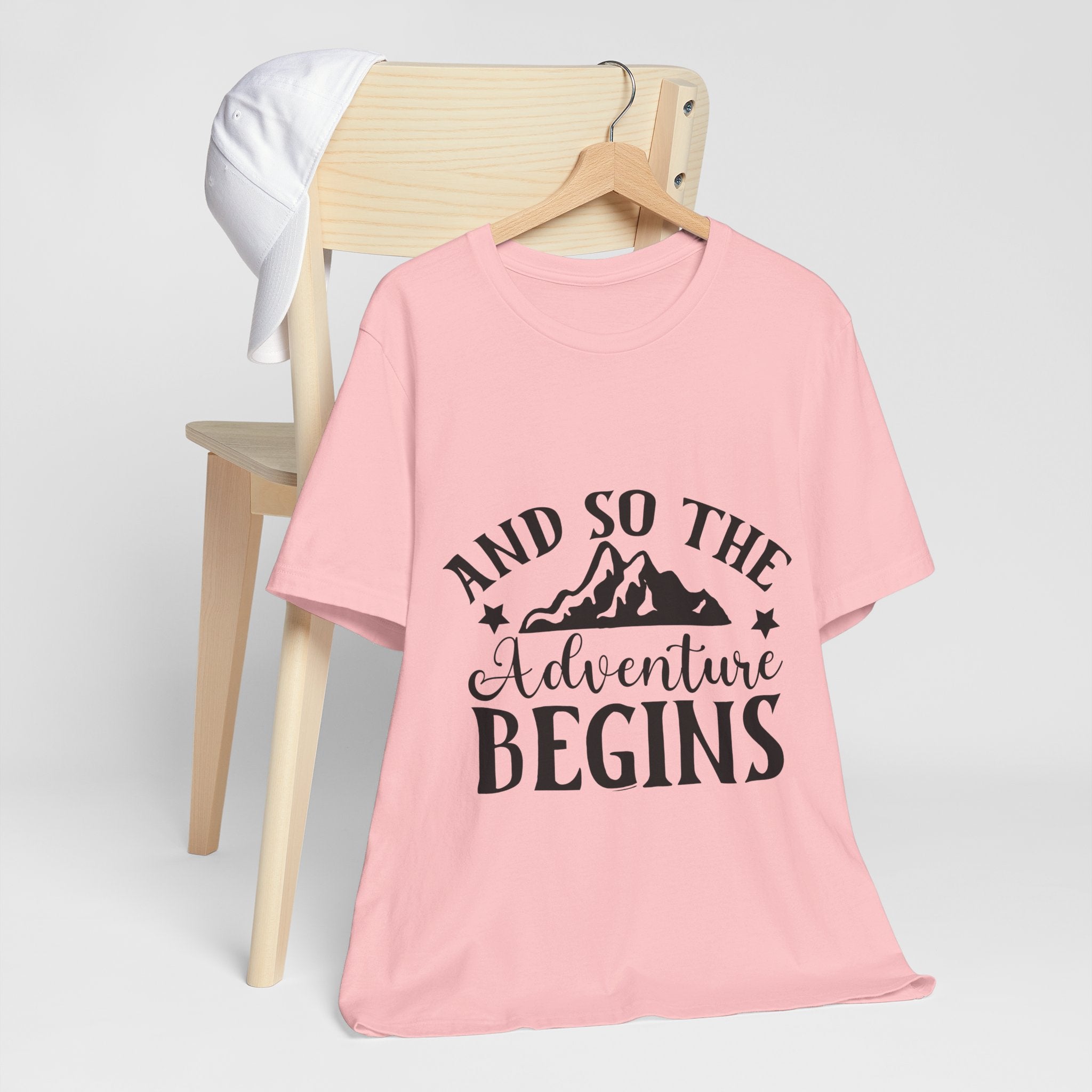 Adventure Begins T-Shirt — "And So The Adventure Begins" Mountain Tee