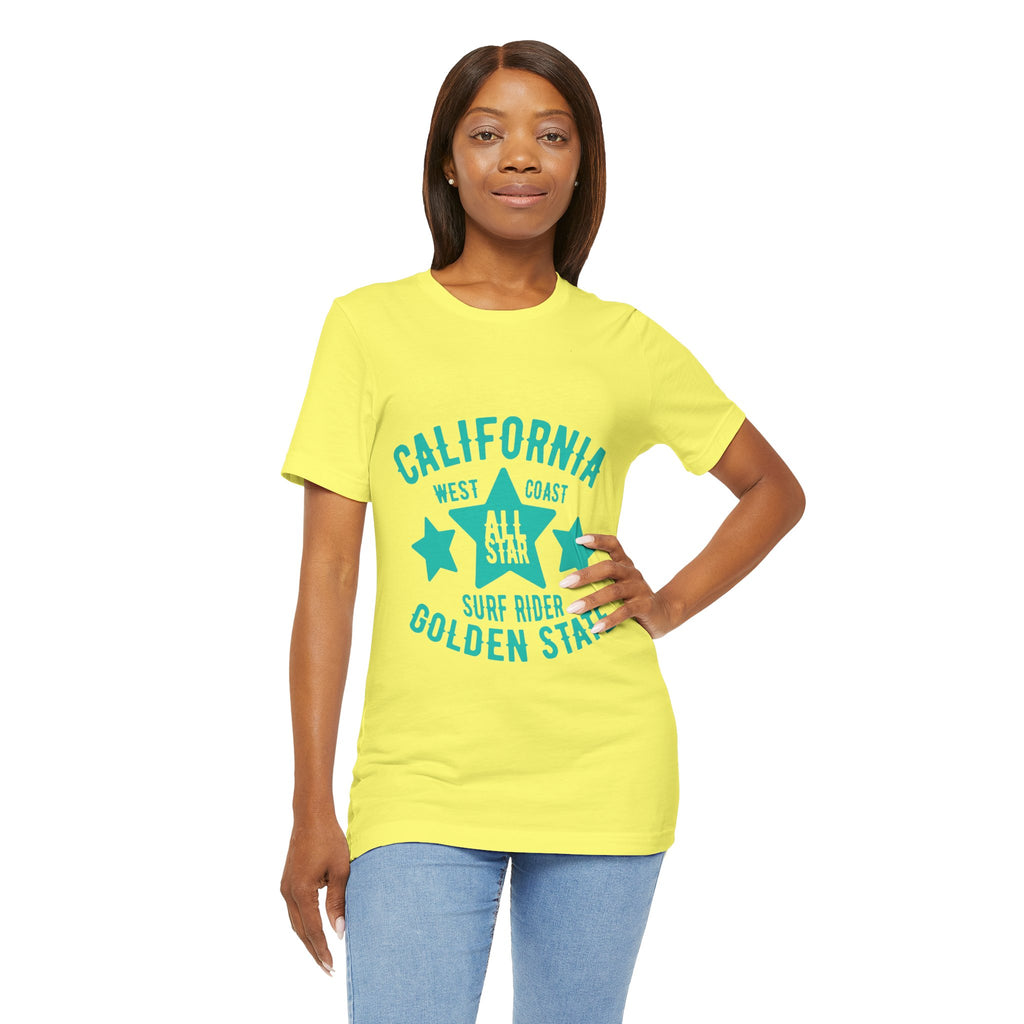 California Golden State Surf Rider Tee — West Coast All Star Graphic T-Shirt