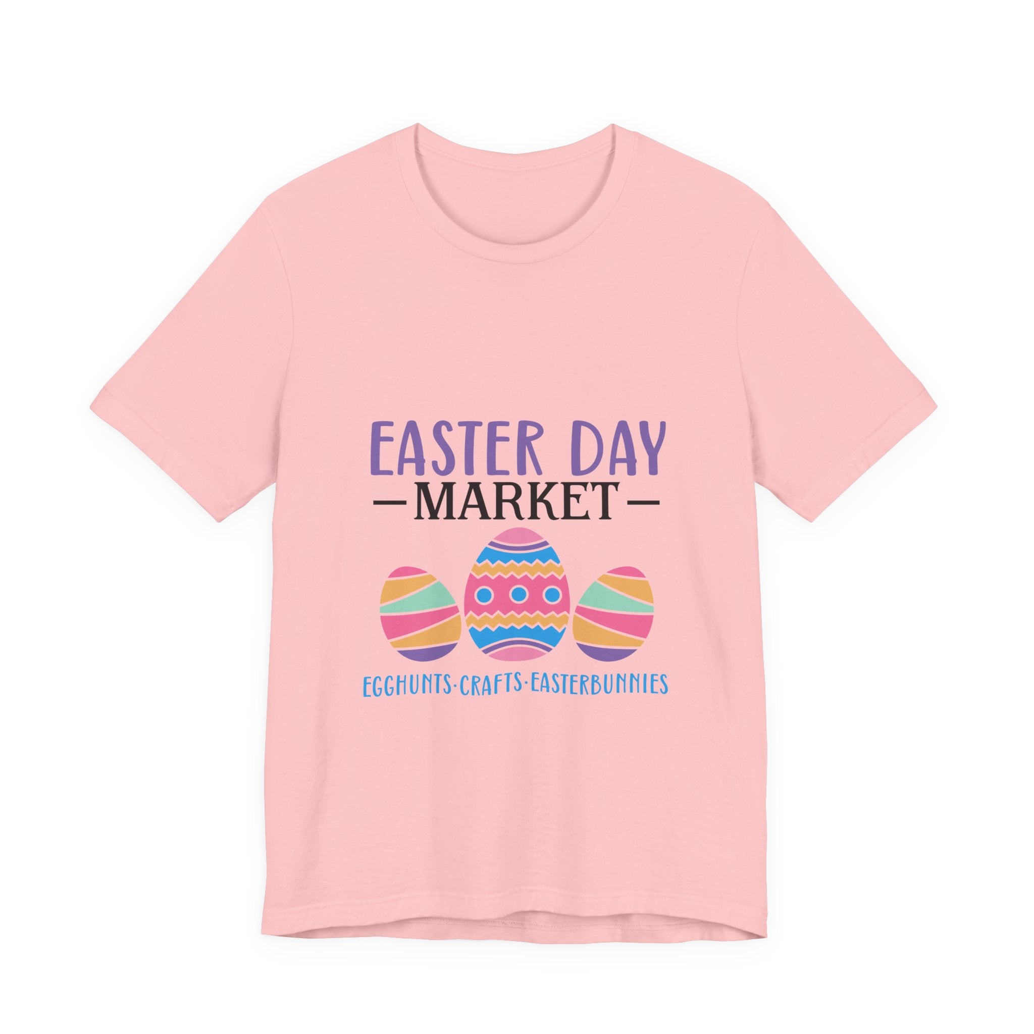 Easter Day Market T-Shirt — Colorful Easter Eggs & Crafts Tee