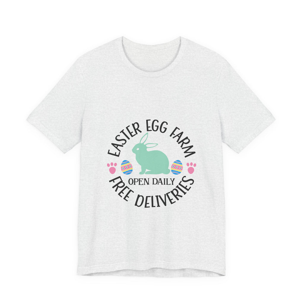 Easter Egg Farm T-Shirt – "Free Deliveries" Bunny Tee