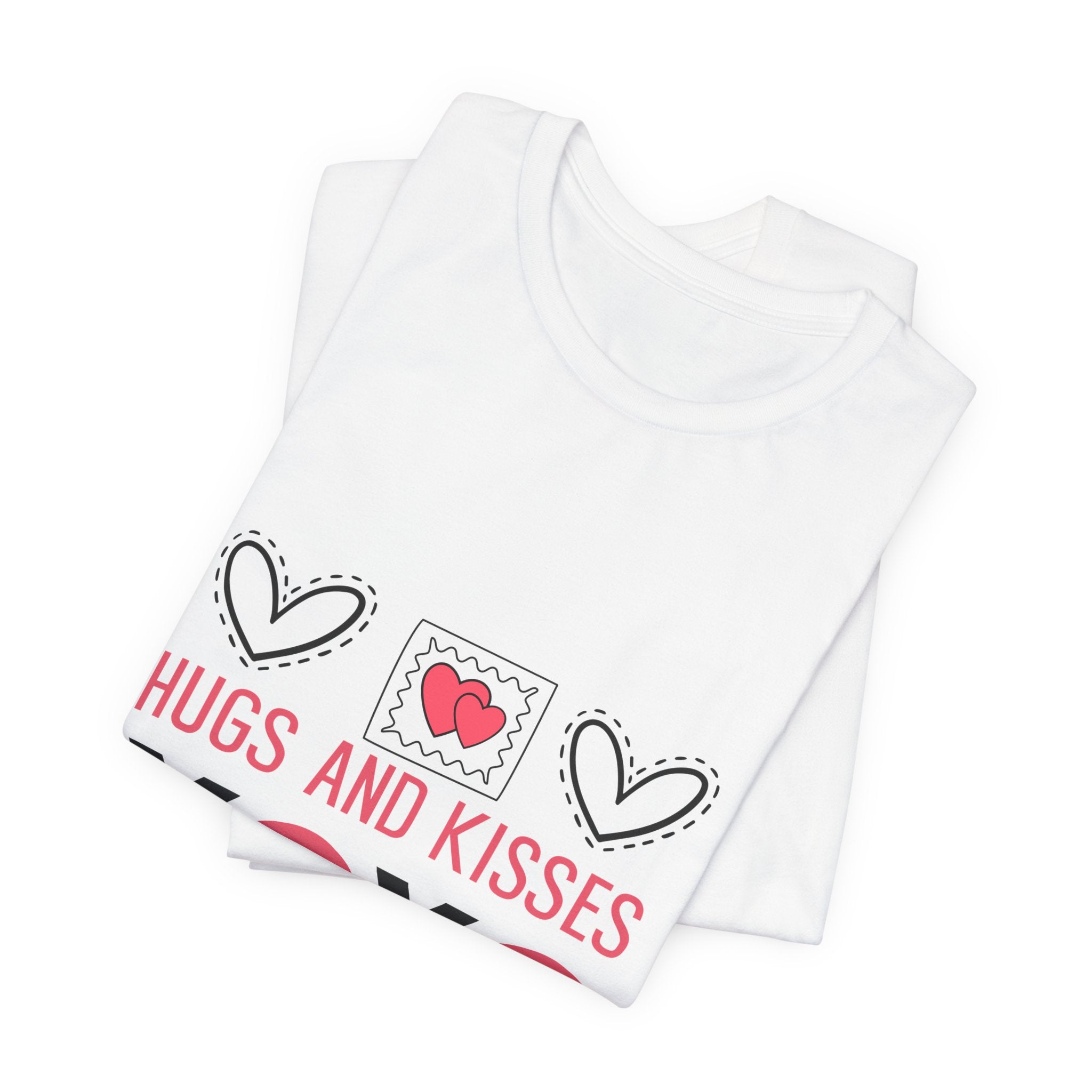 Hugs and Kisses XOXO Tee – Valentine’s Day Heart Graphic T-Shirt