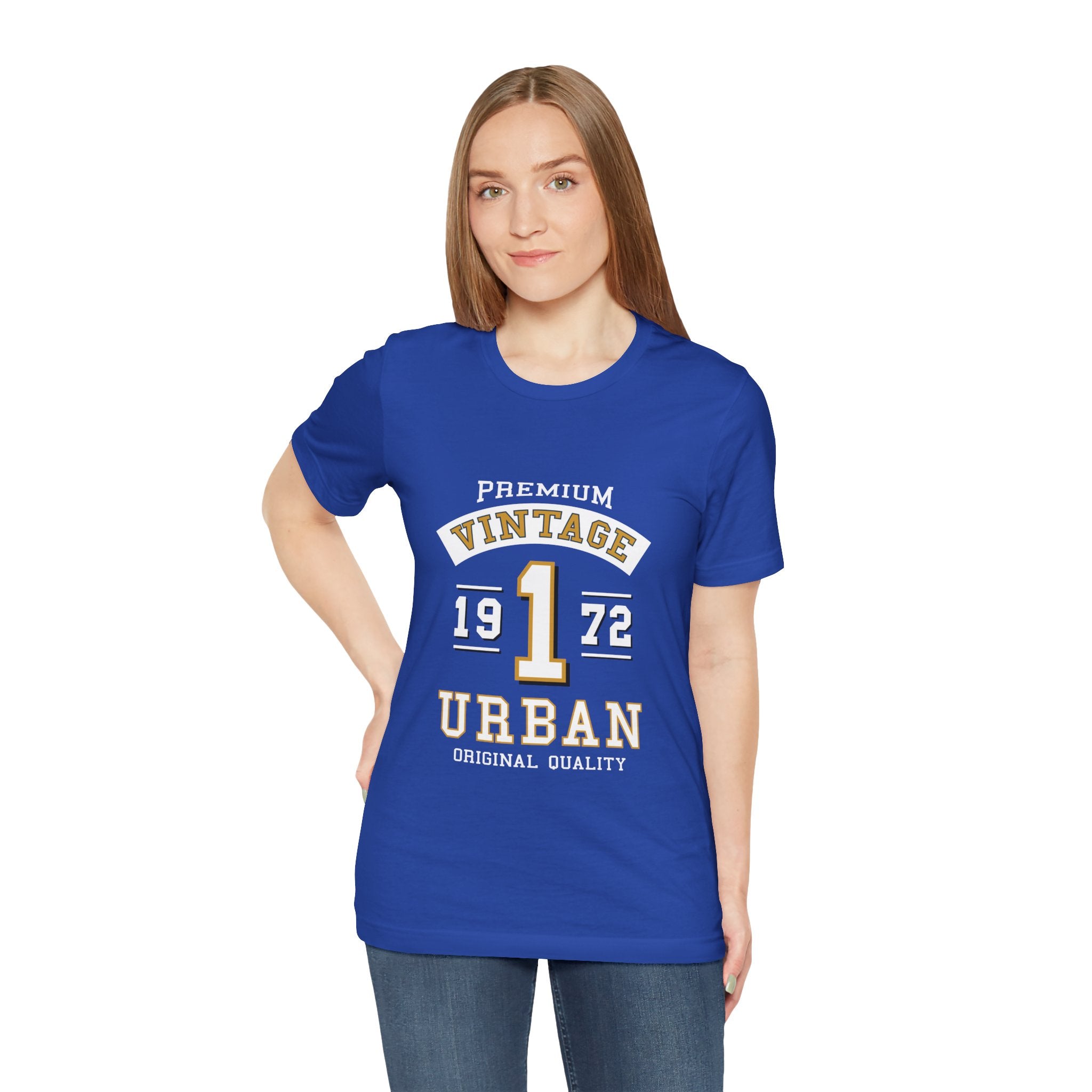 Vintage 1972 Urban Tee — Premium Retro Number 1 Graphic T-Shirt