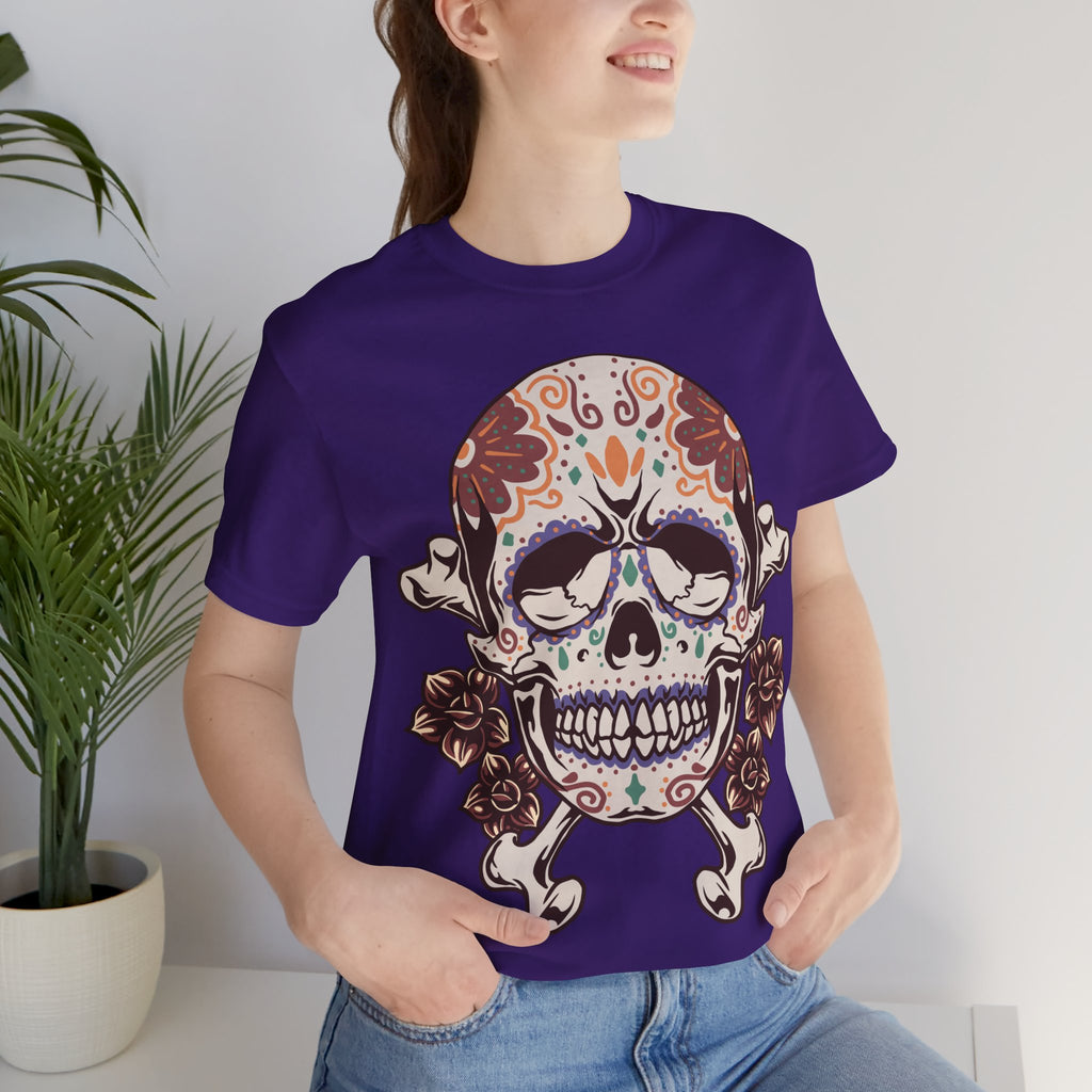 Sugar Skull Tee — Floral Day of the Dead Skull T-Shirt