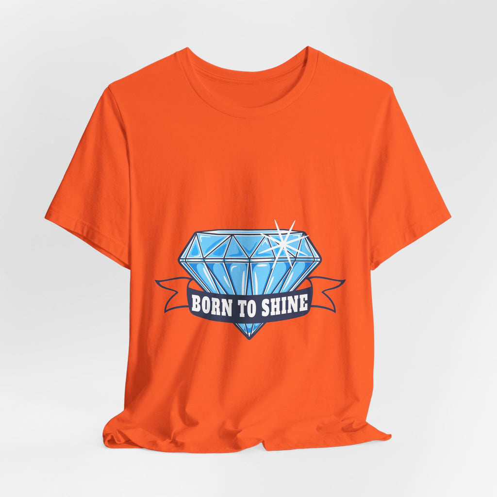 Born to Shine Diamond Graphic Tee — Inspirational Casual T‑Shirt