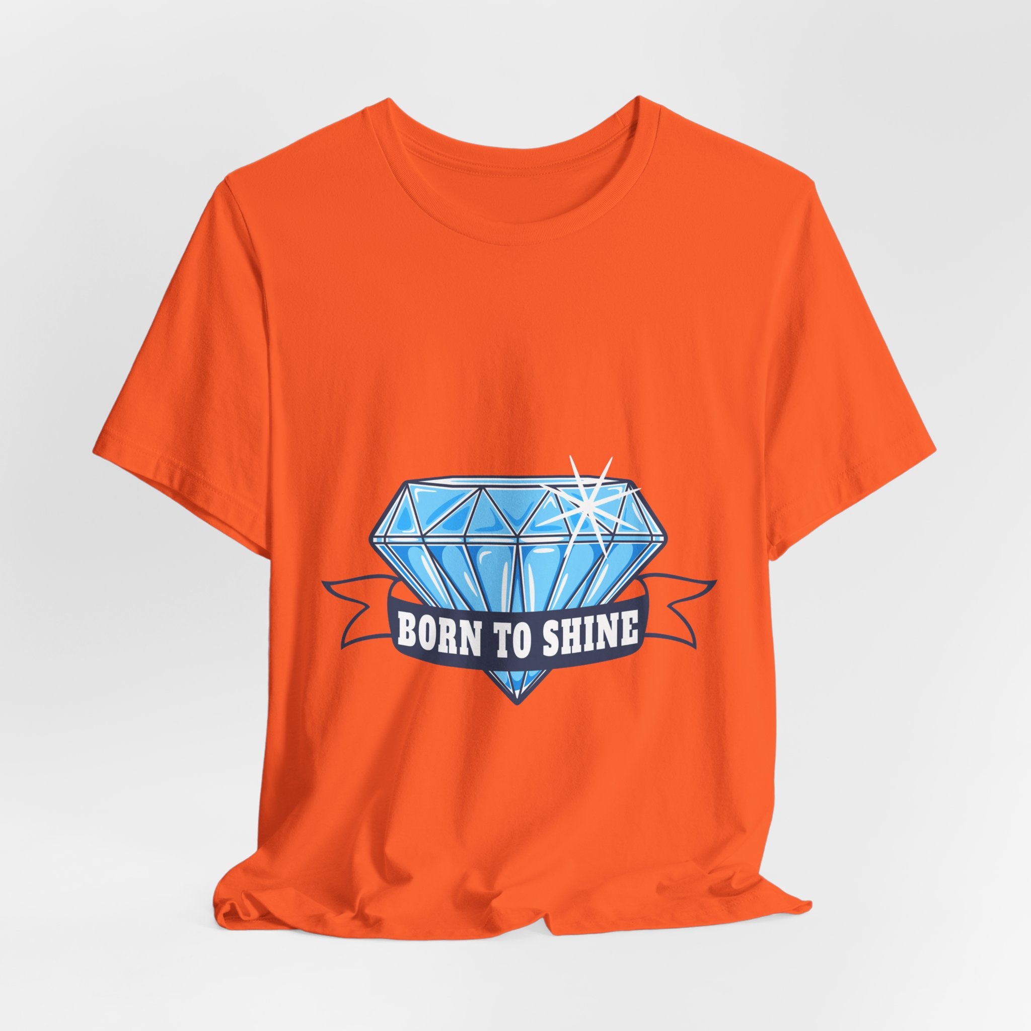 Born to Shine Diamond Graphic Tee — Inspirational Casual T‑Shirt