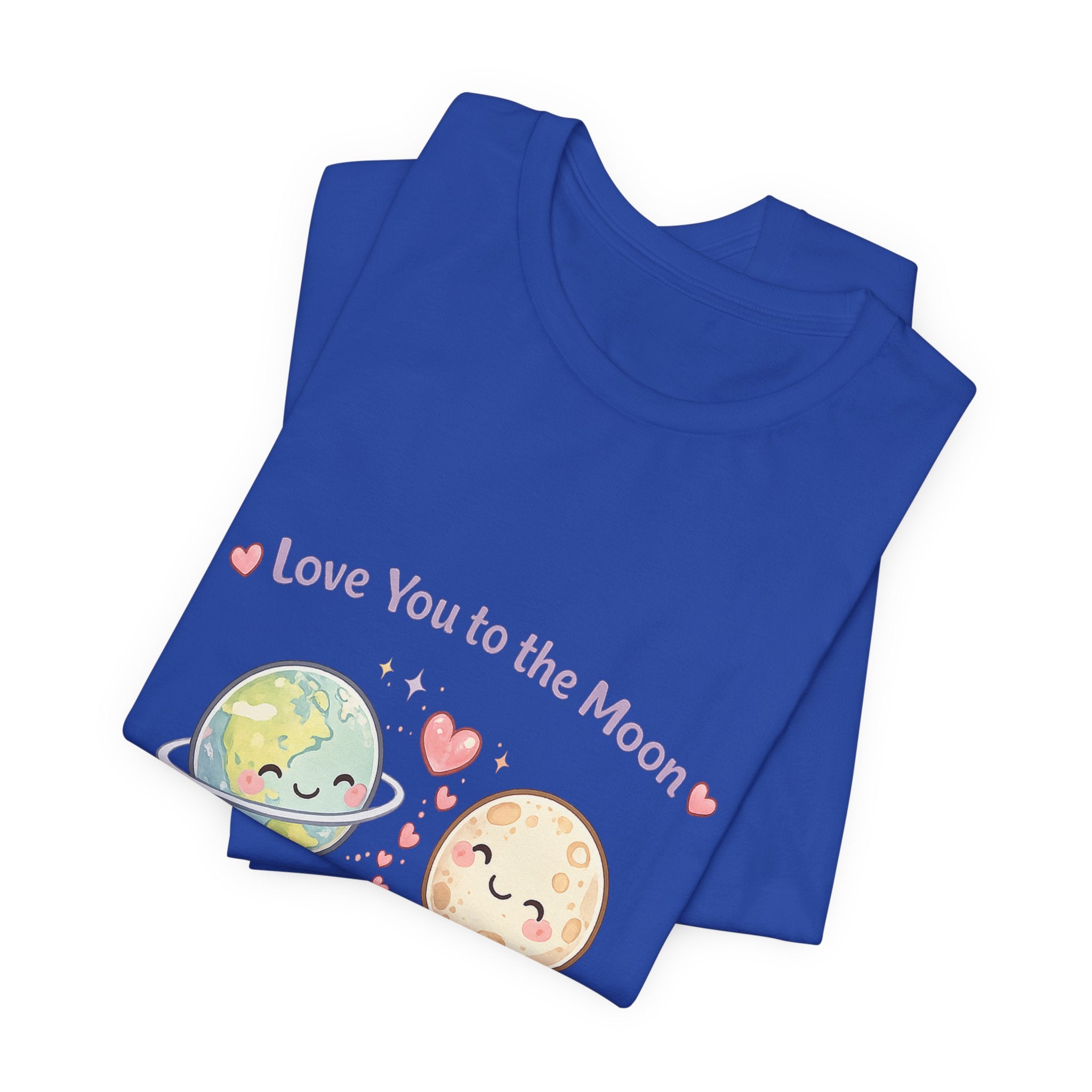 Love You to the Moon T-Shirt — Cute Planet & Moon Couple Tee