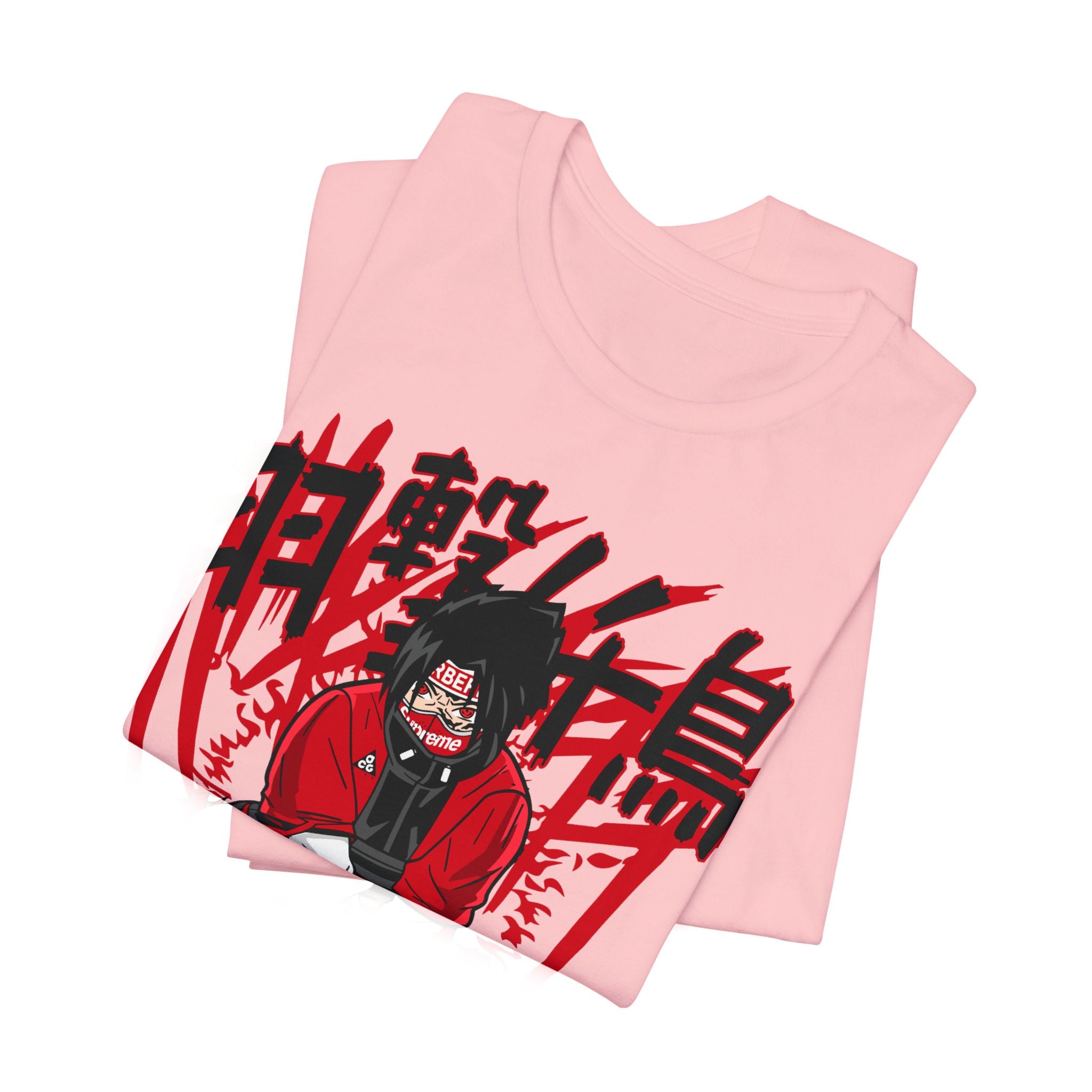 Anime Streetwear Tee — Red Samurai Graphic