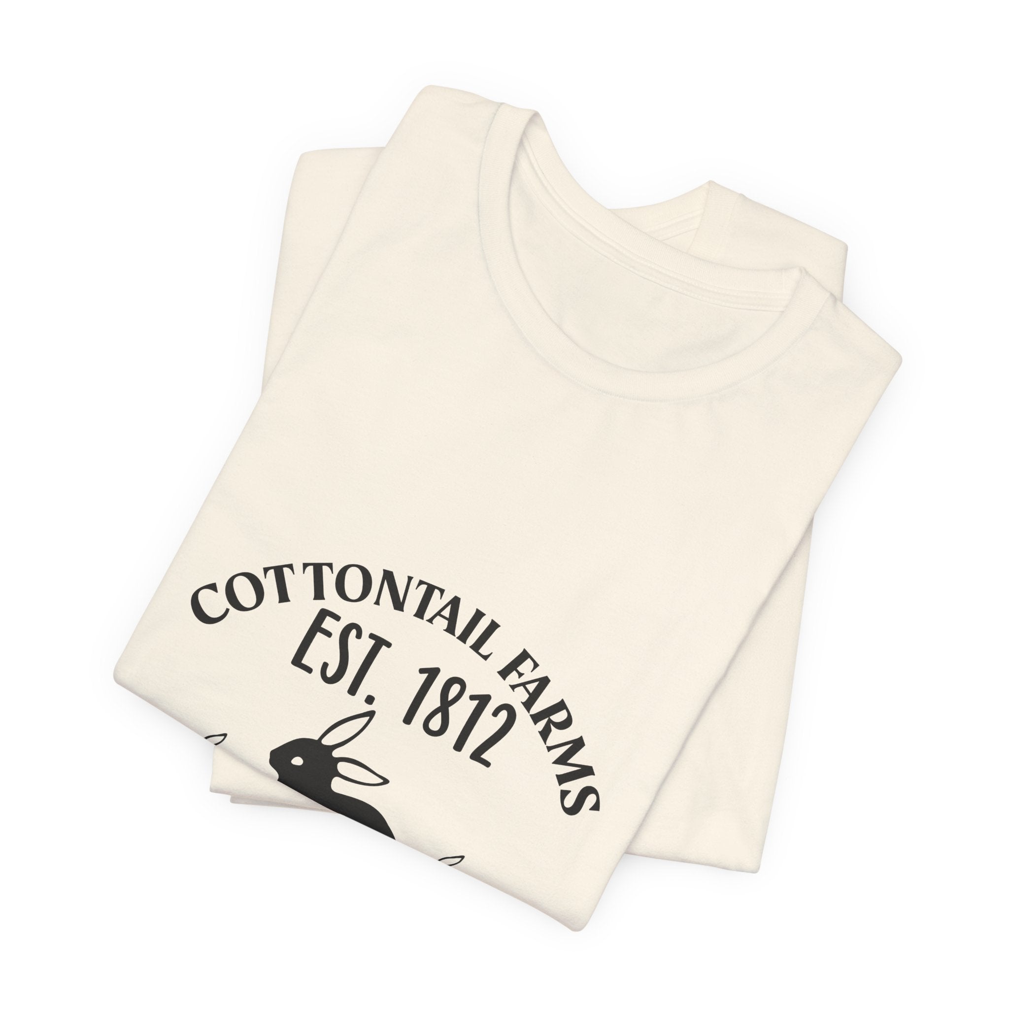 Easter Bunny Farm T-Shirt — "Cottontail Farms Est. 1812" Vintage Easter Tee